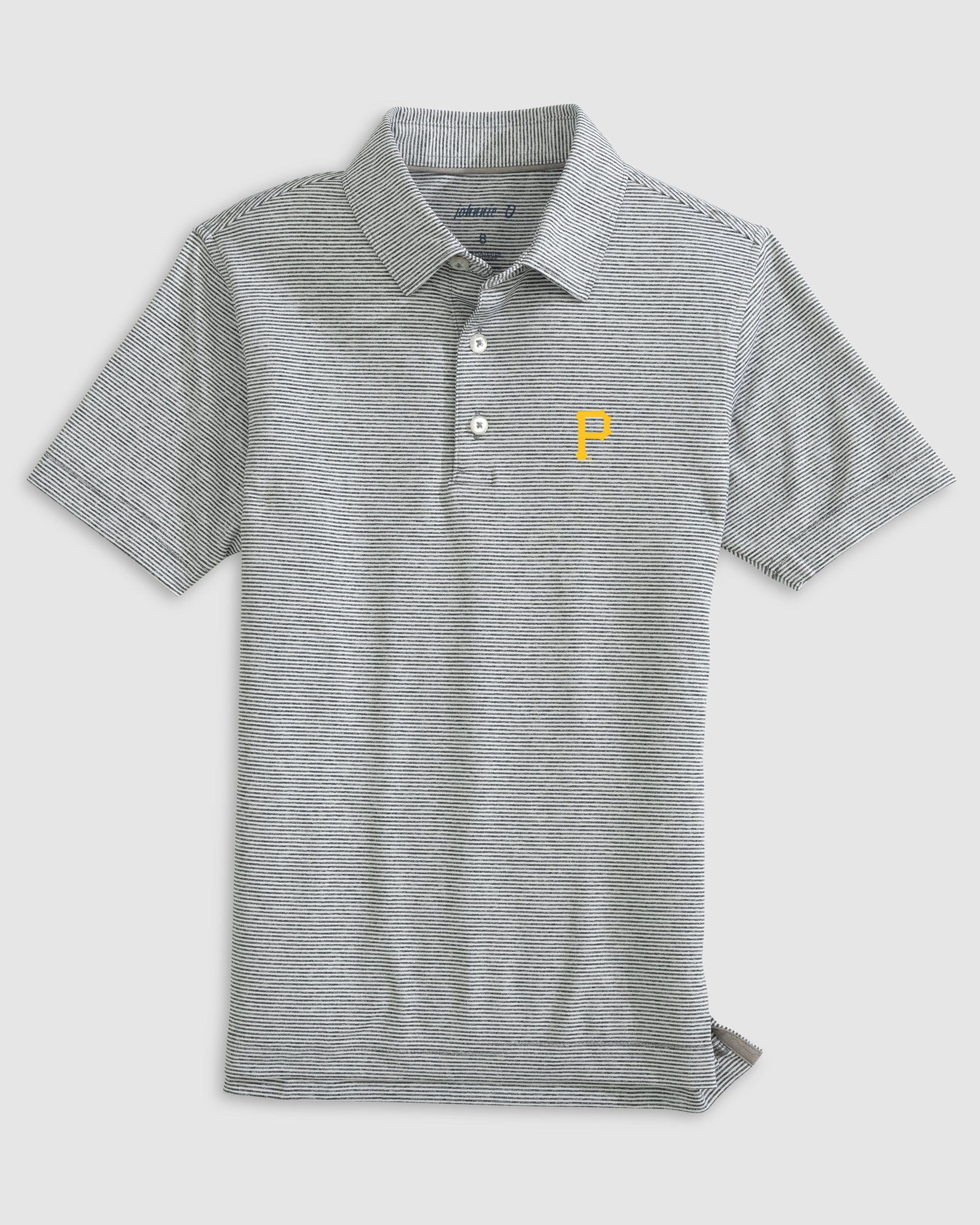 Pittsburgh Pirates Lyndonn Jr. Striped Jersey Performance Polo