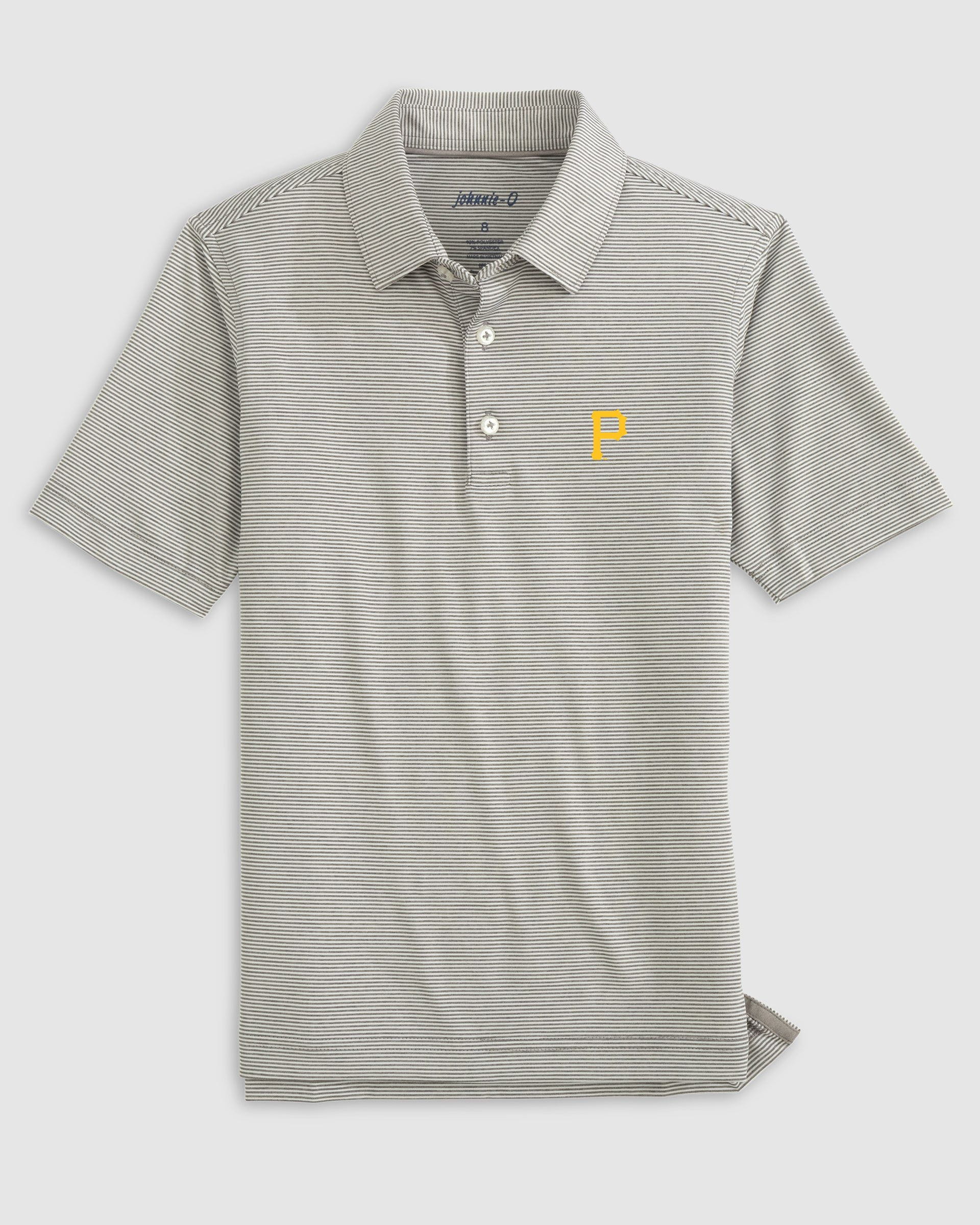 Pittsburgh Pirates Lyndonn Jr. Striped Jersey Performance Polo - Image 4
