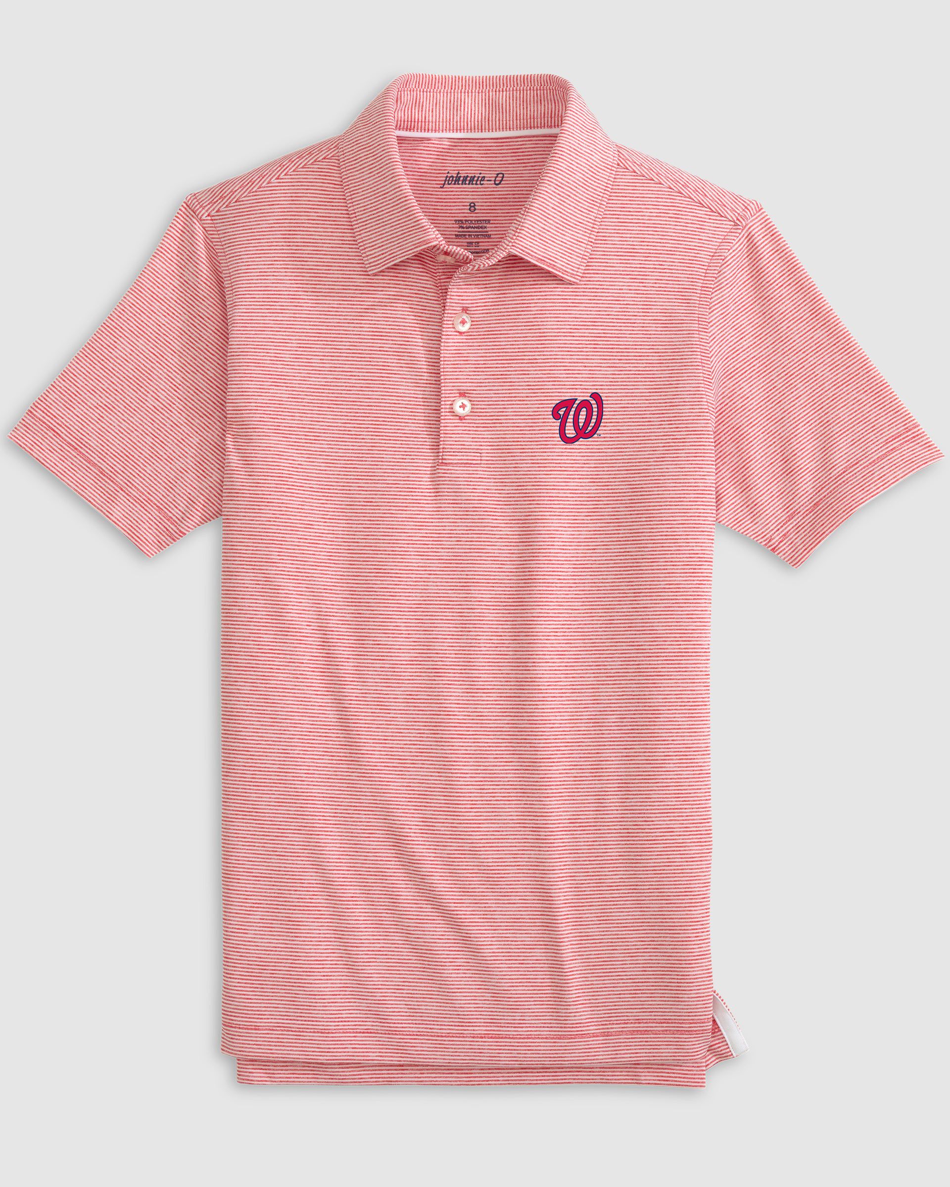 Washington Nationals Lyndonn Jr. Striped Jersey Performance Polo - Image 3