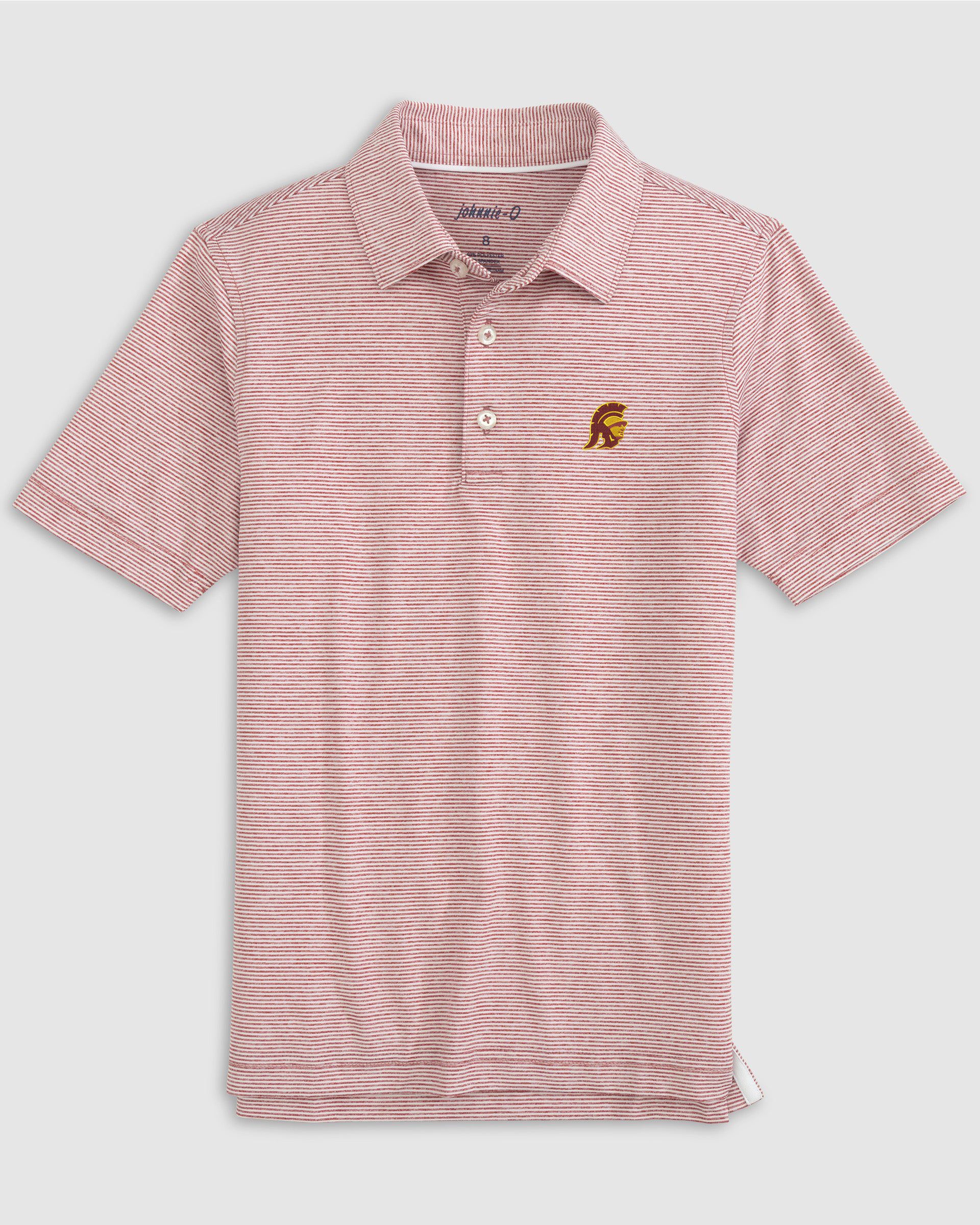 Southern California Lyndonn Jr. Striped Jersey Performance Polo - Trojan Logo - Image 3