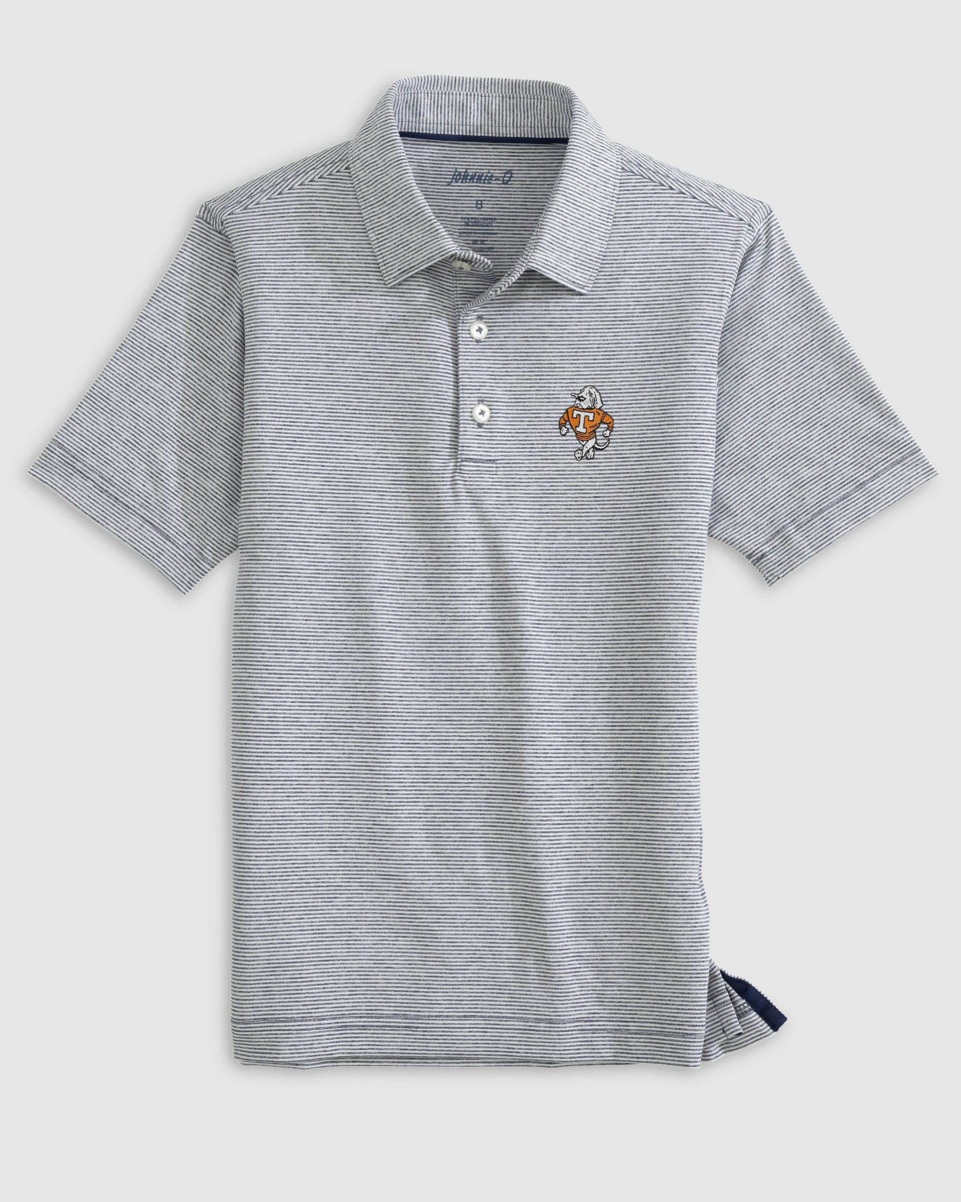 Tennessee Lyndonn Striped Performance Jersey Polo Jr. - Vault Logo - Image 2