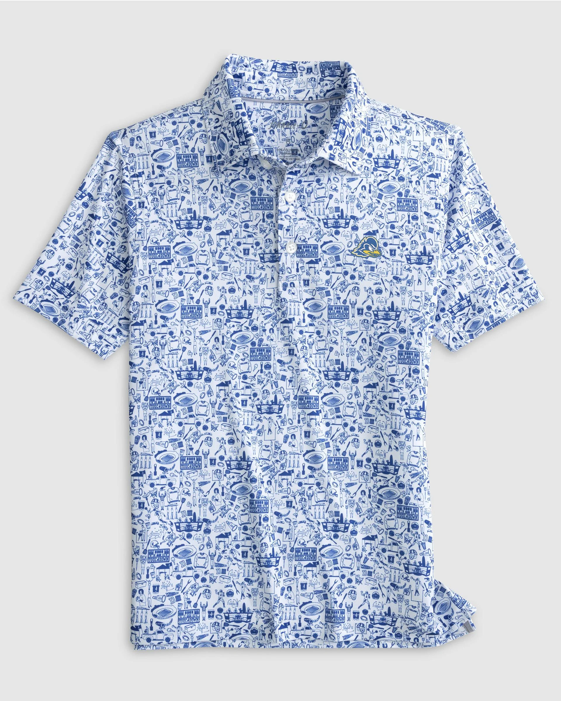 University of Delaware Tailgater Jr. Printed Jersey Performance Polo - Image 2