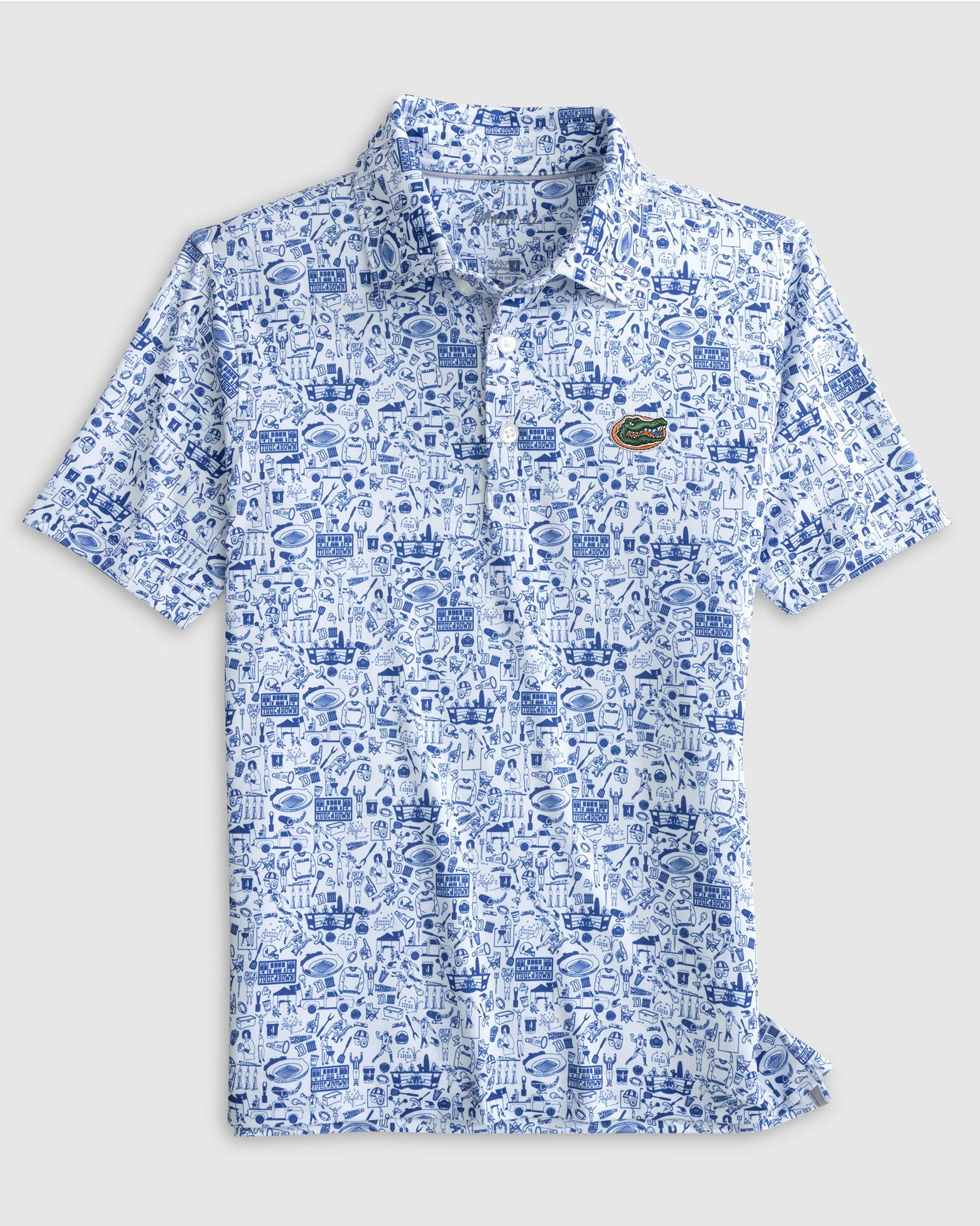 Florida Tailgater Jr. Printed Jersey Performance Polo - Image 2