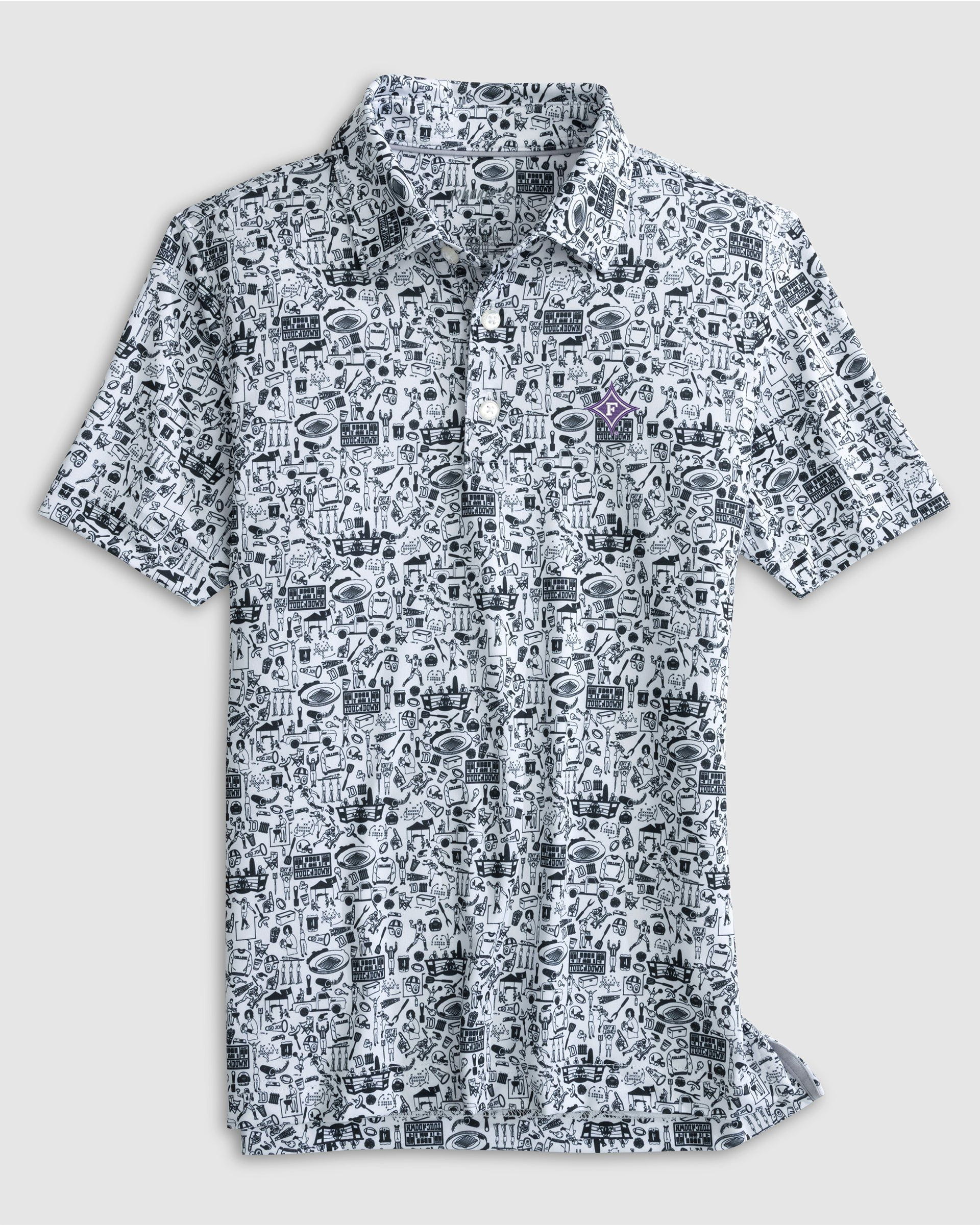 Furman Tailgater Jr. Printed Jersey Performance Polo