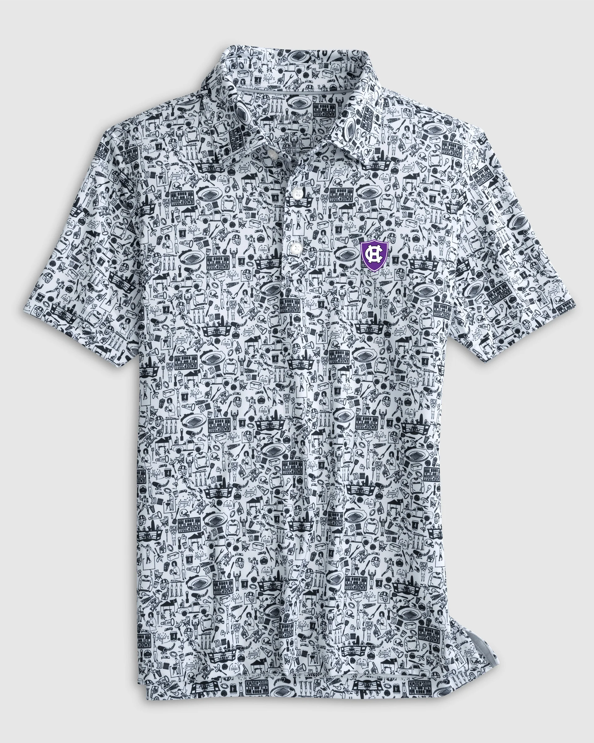 Holy Cross Tailgater Jr. Printed Jersey Performance Polo
