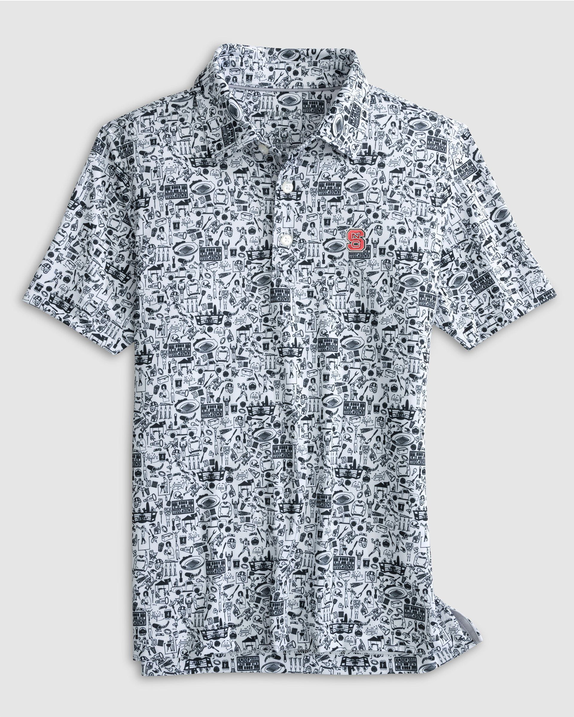 NC State University Tailgater Jr. Printed Jersey Performance Polo