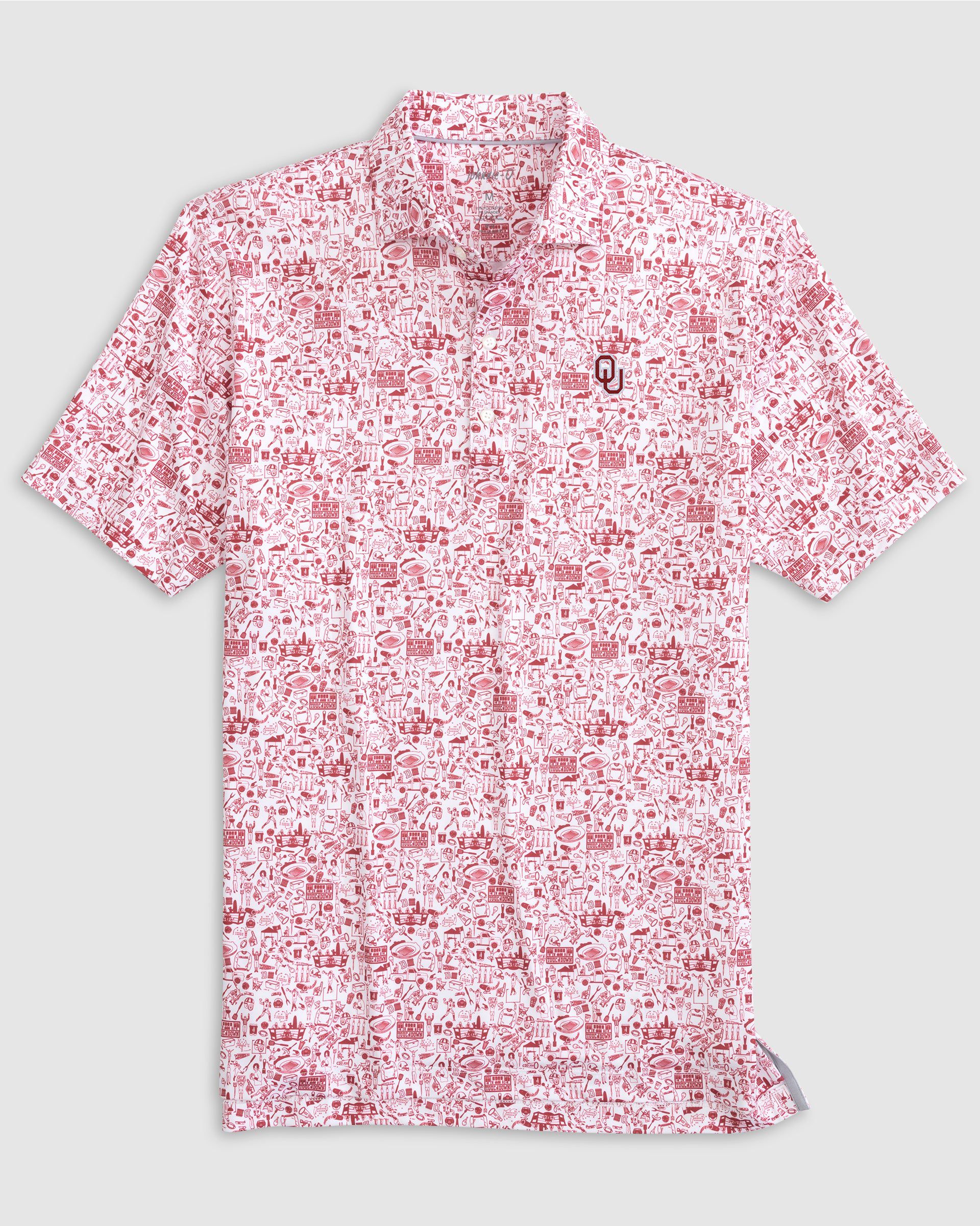 Oklahoma Tailgater Jr. Printed Jersey Performance Polo - Image 2