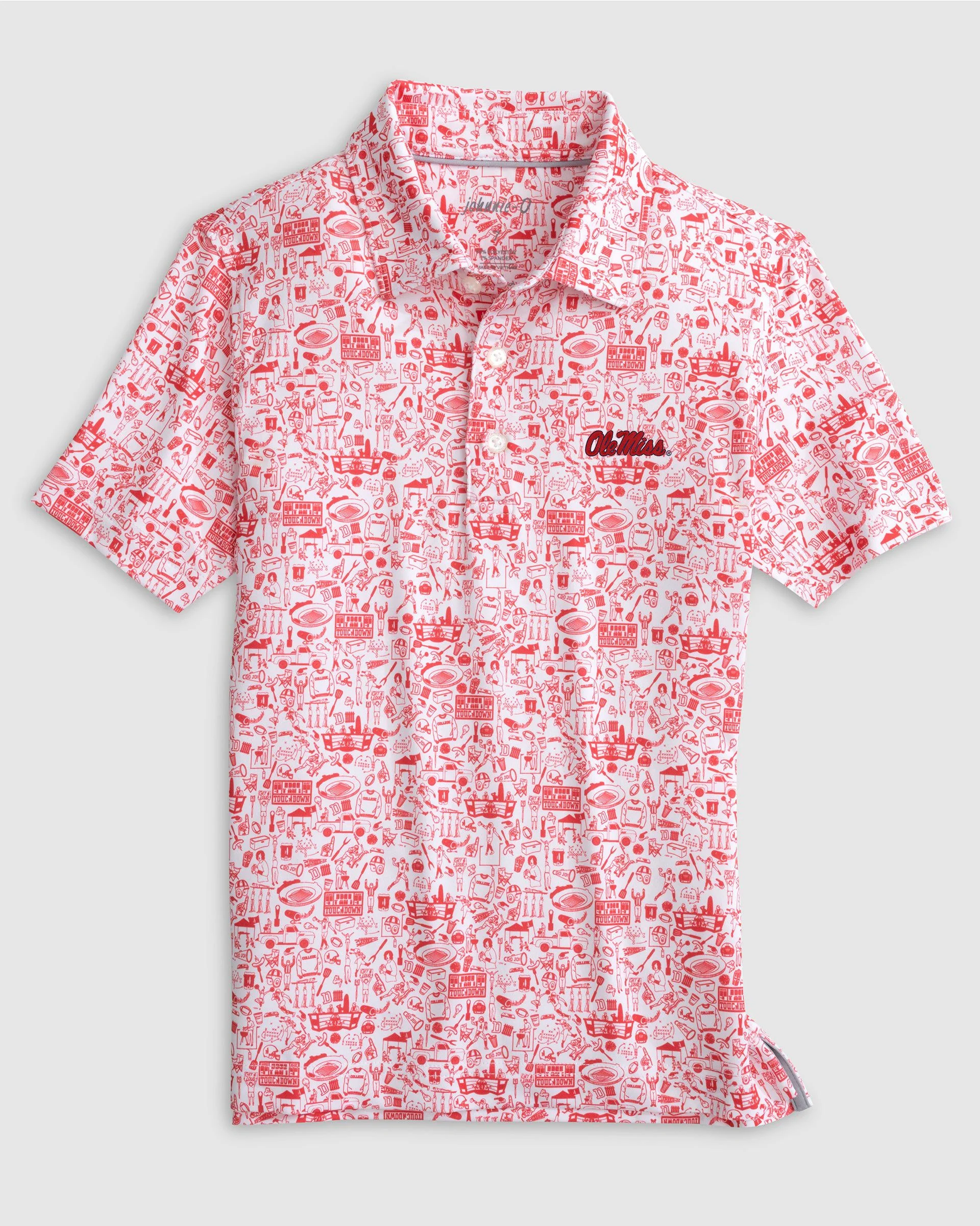 Ole Miss Tailgater Jr. Printed Jersey Performance Polo