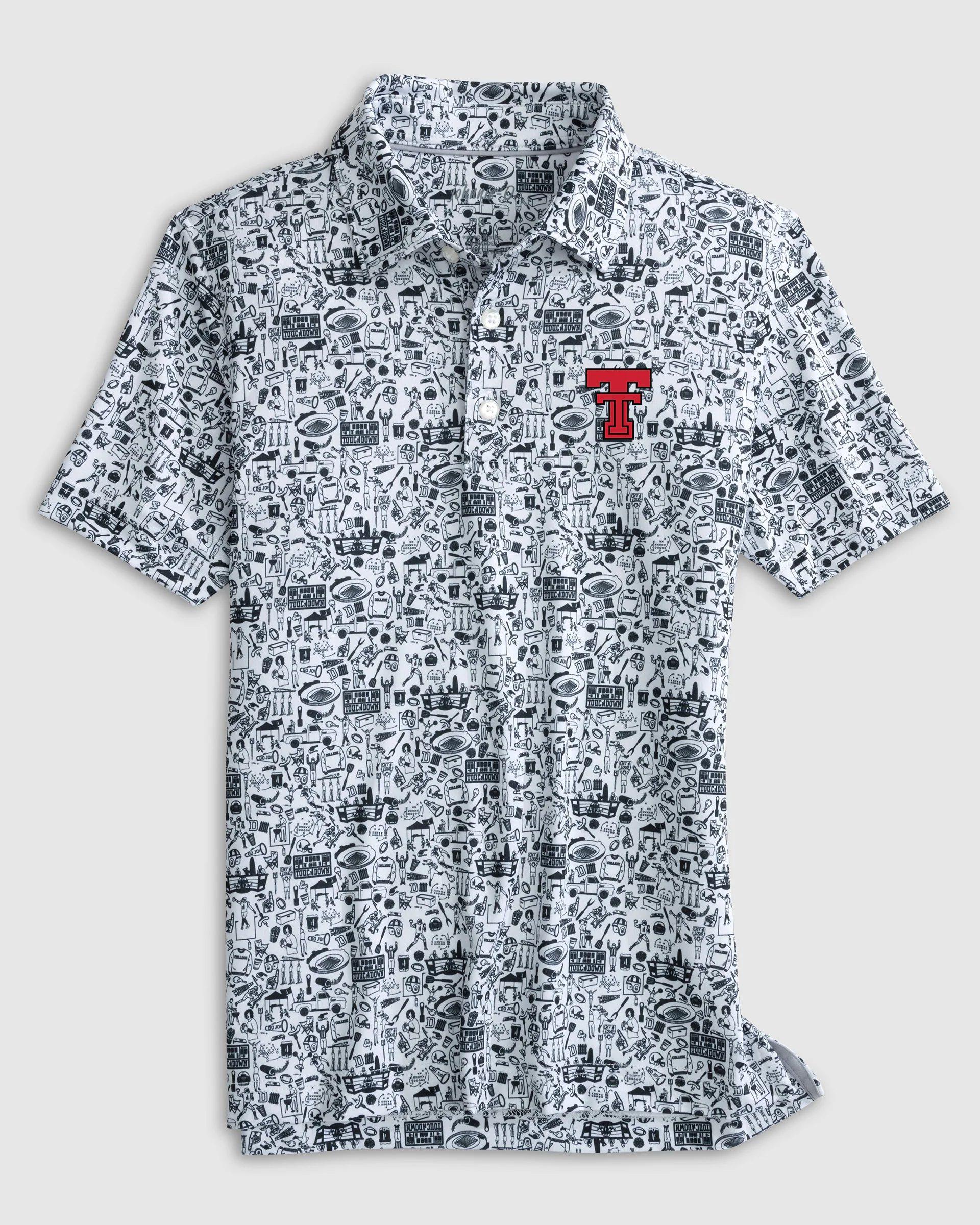 Texas Tech Tailgater Jr. Printed Jersey Performance Polo
