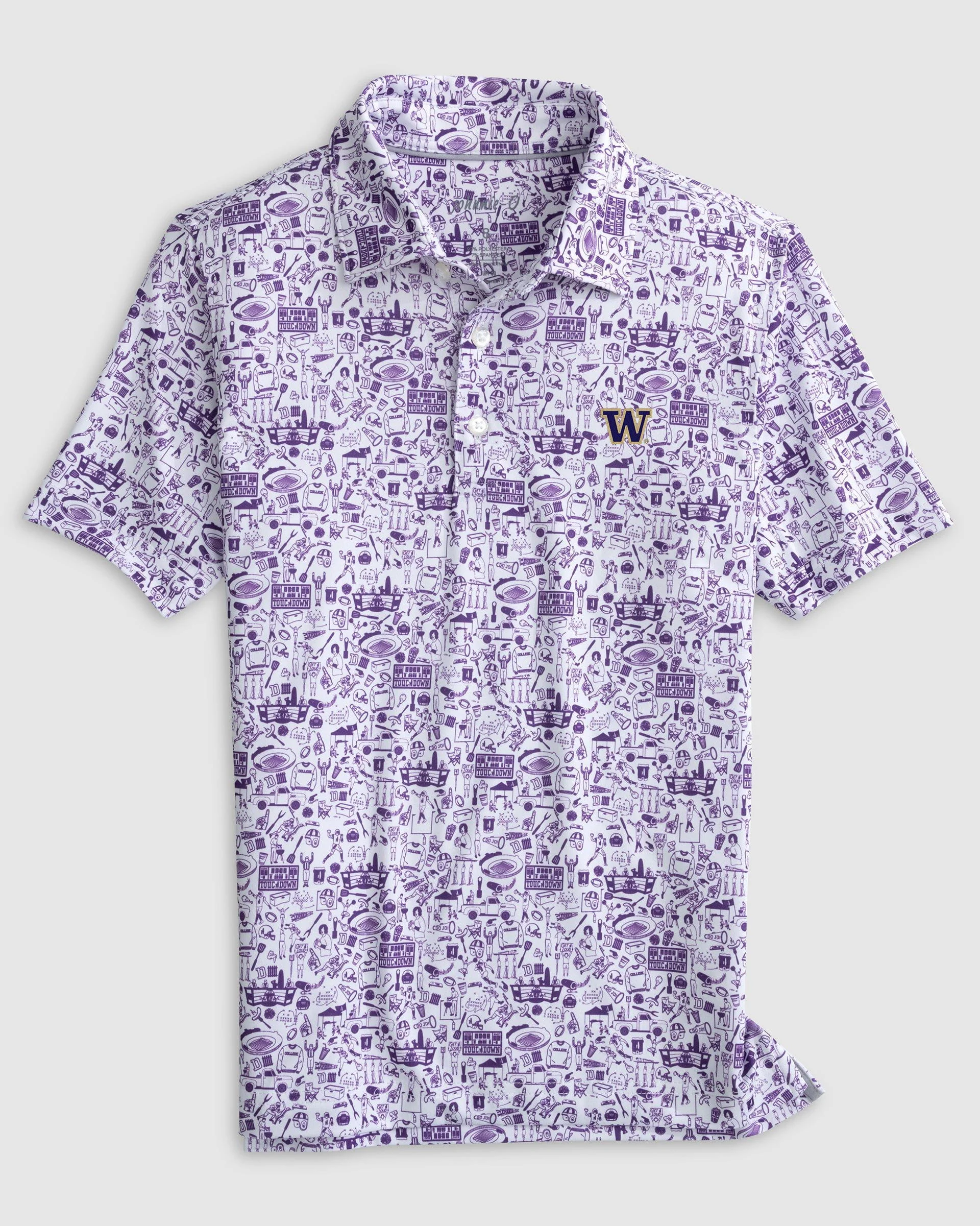 Washington Tailgater Jr. Printed Jersey Performance Polo - Image 2