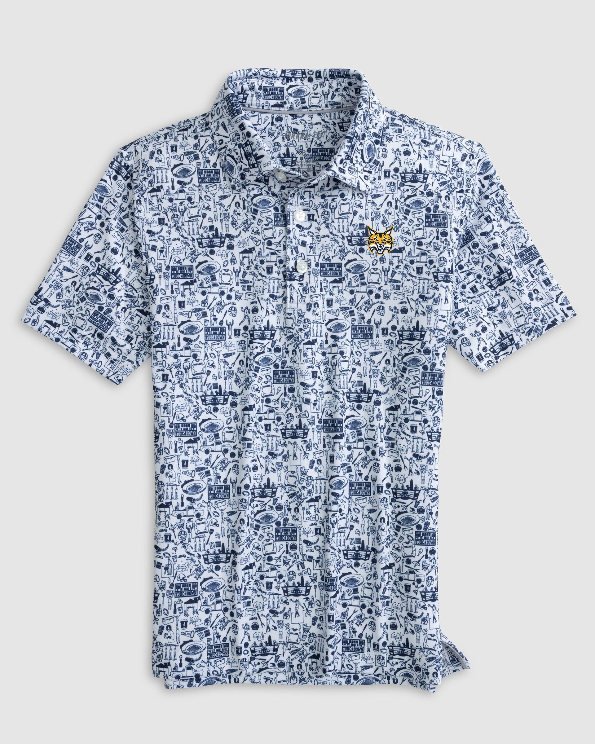 Quinnipiac Tailgater Jr. Printed Jersey Performance Polo