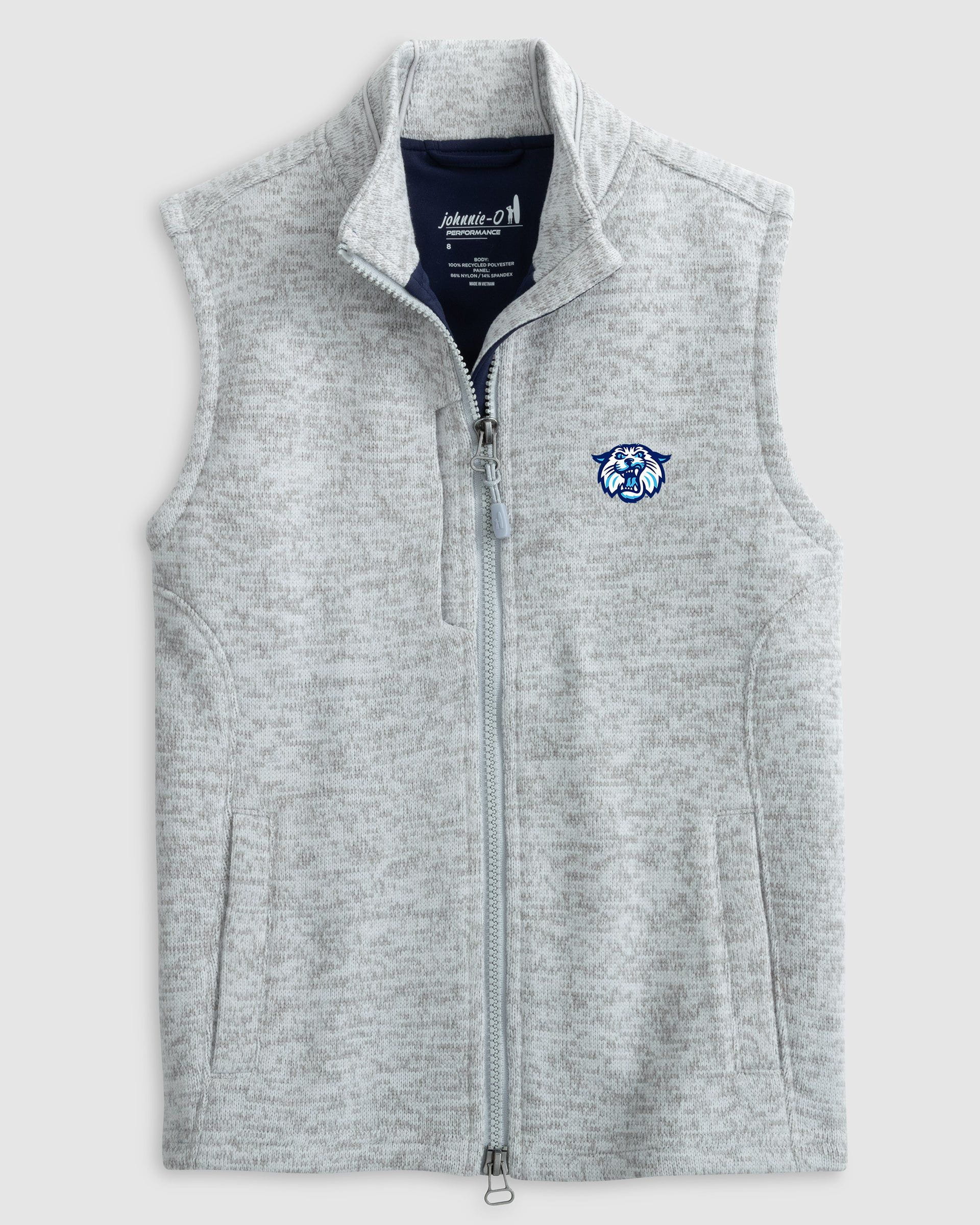 Villanova Denalis Performance Fleece Vest Jr. - Wildcat Logo - Image 2