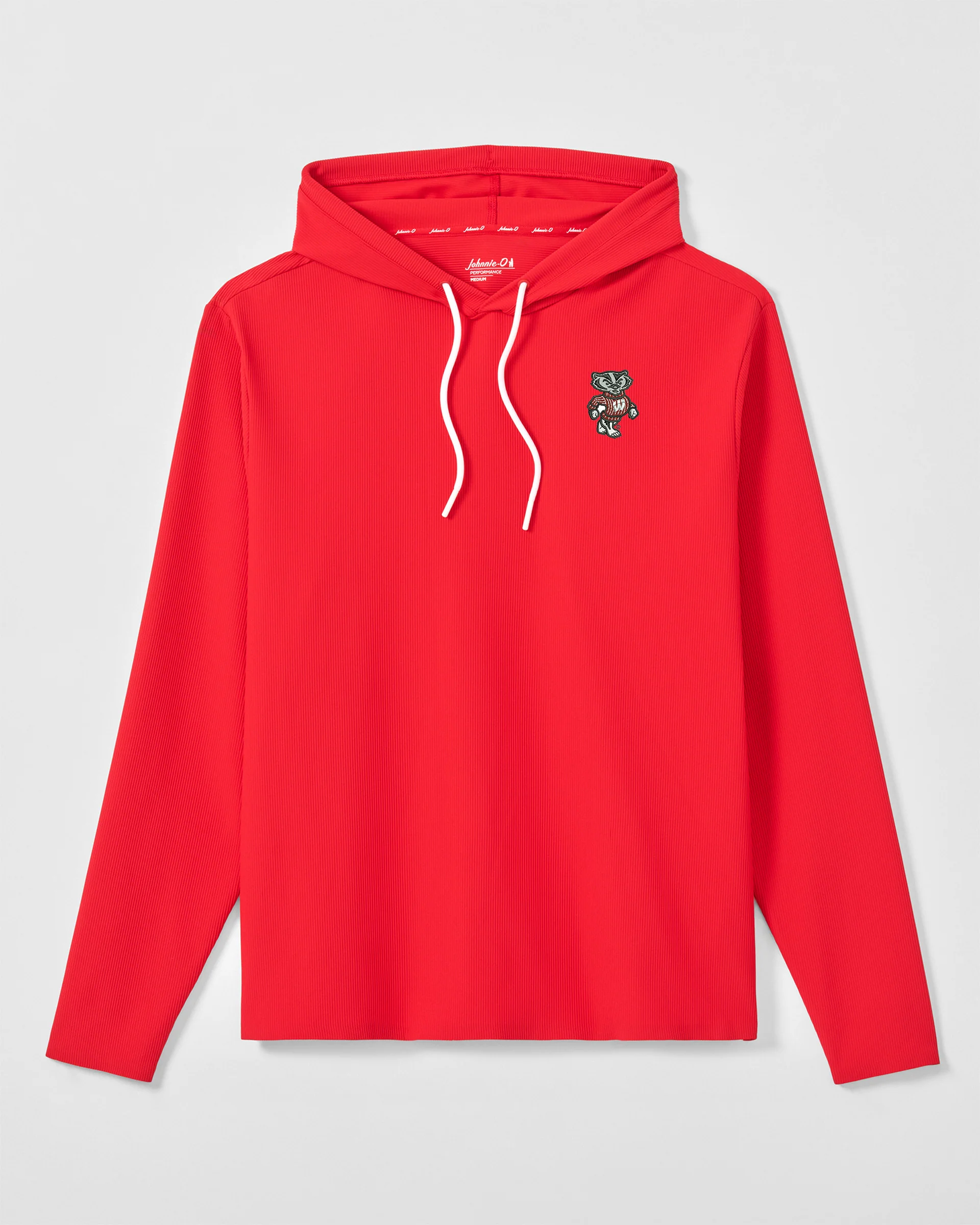 Wisconsin Hoppin Performance Hoodie - Bucky Logo - Image 2