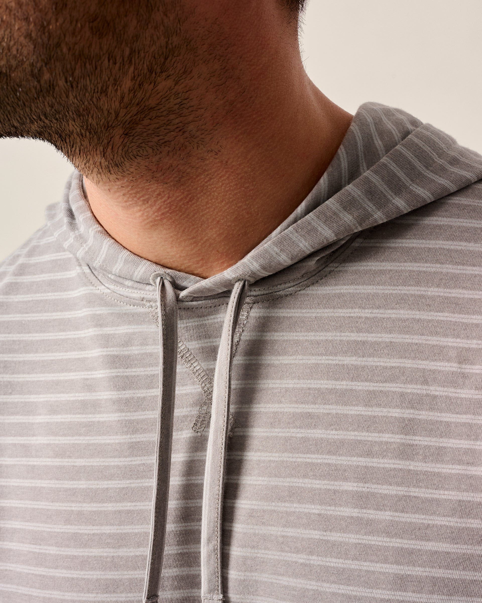 Wycliff Striped Long-Sleeve T-Shirt Hoodie - Image 2