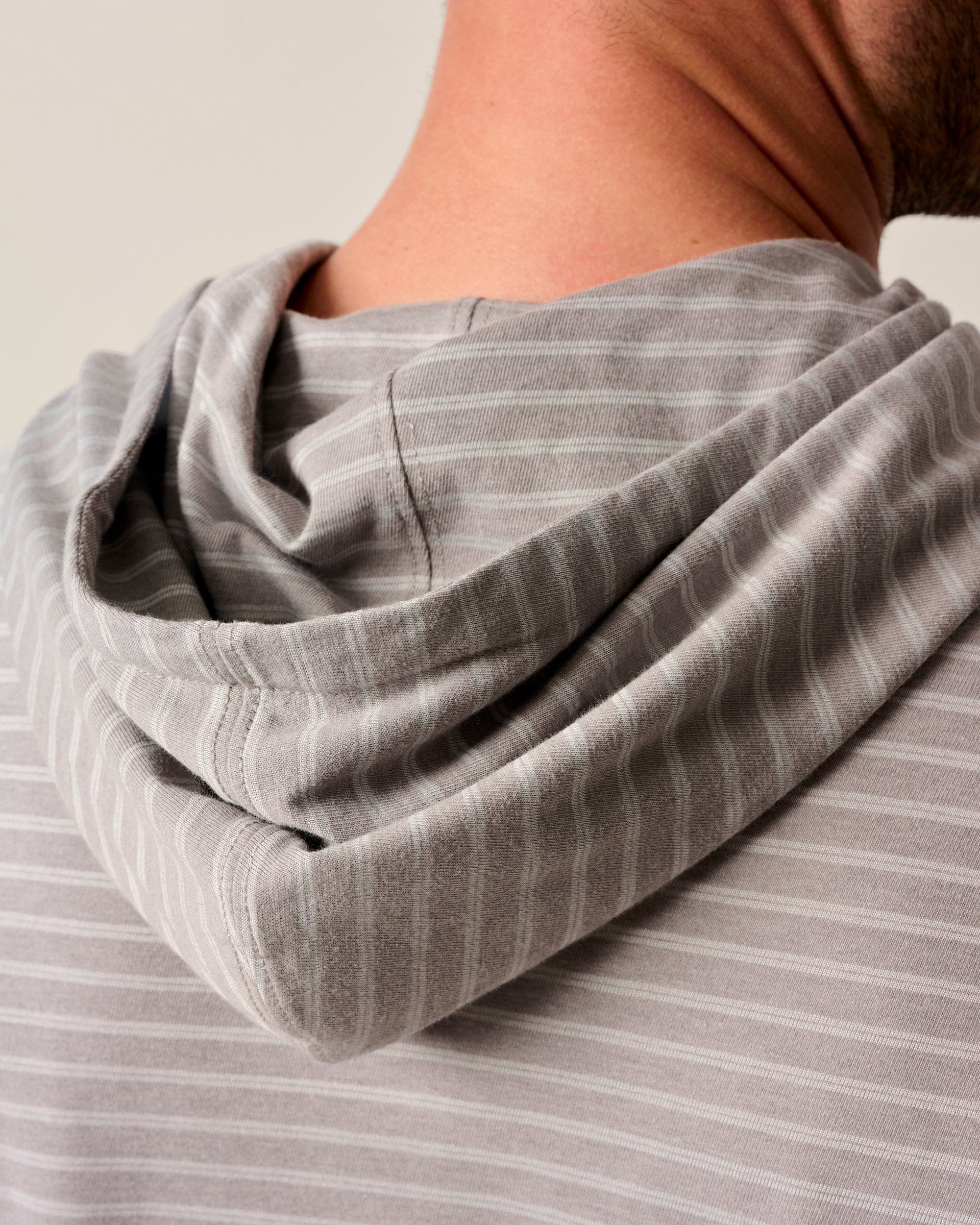 Wycliff Striped Long-Sleeve T-Shirt Hoodie - Image 3