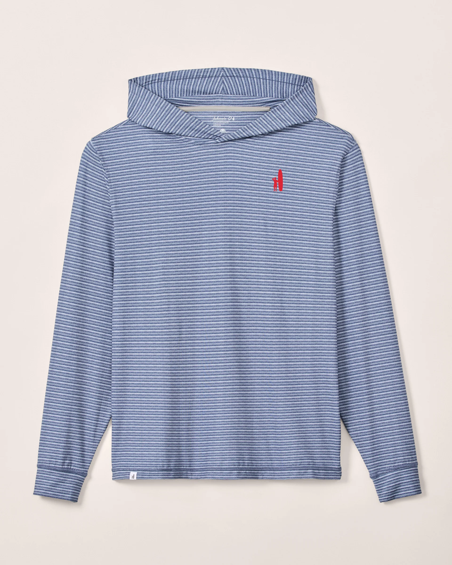 Custom Surfer Logo Talon Featherweight Performance Hoodie - Stripe - Image 4