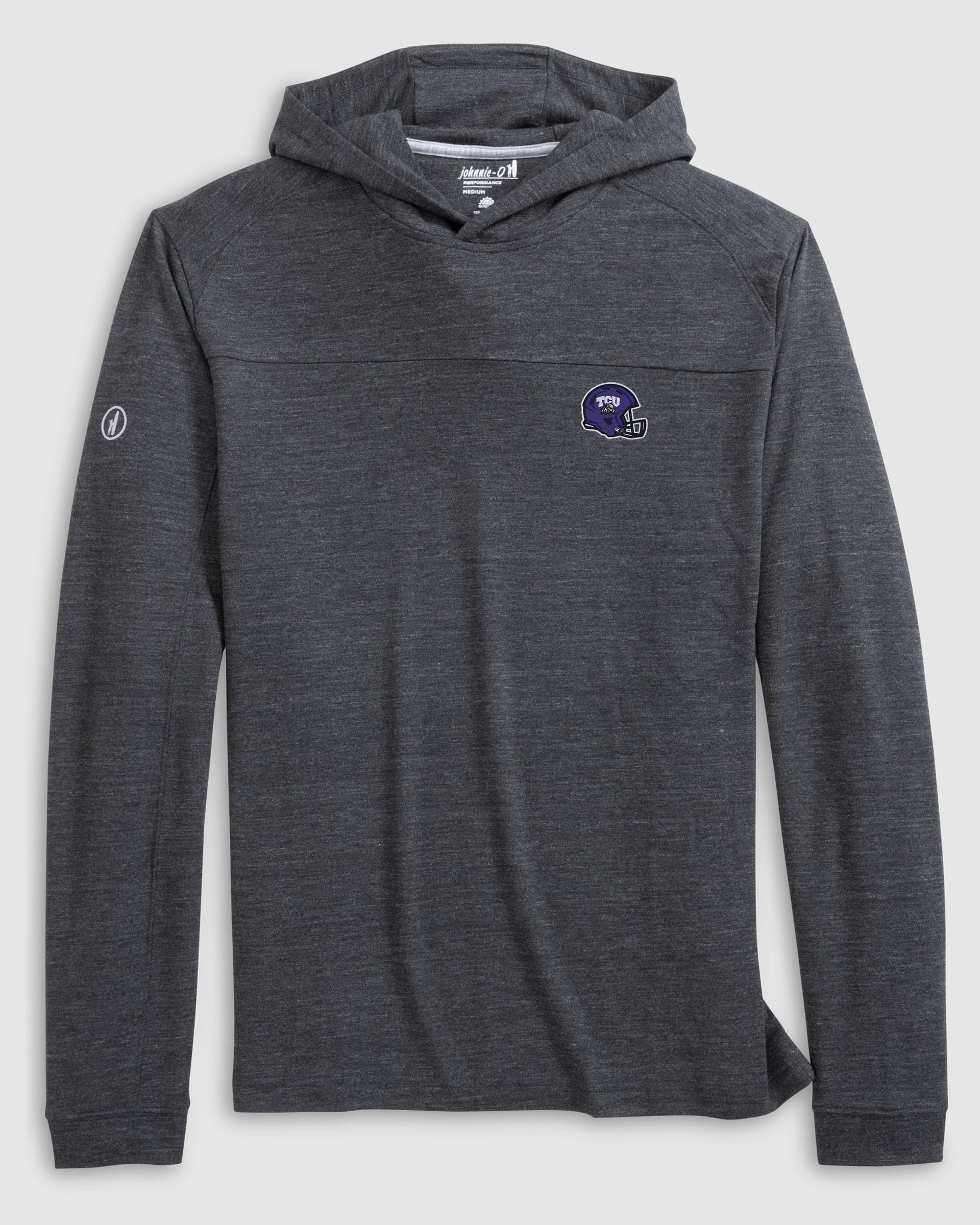 Texas Christian Remmy Midweight Performance Hoodie - Helmet Logo