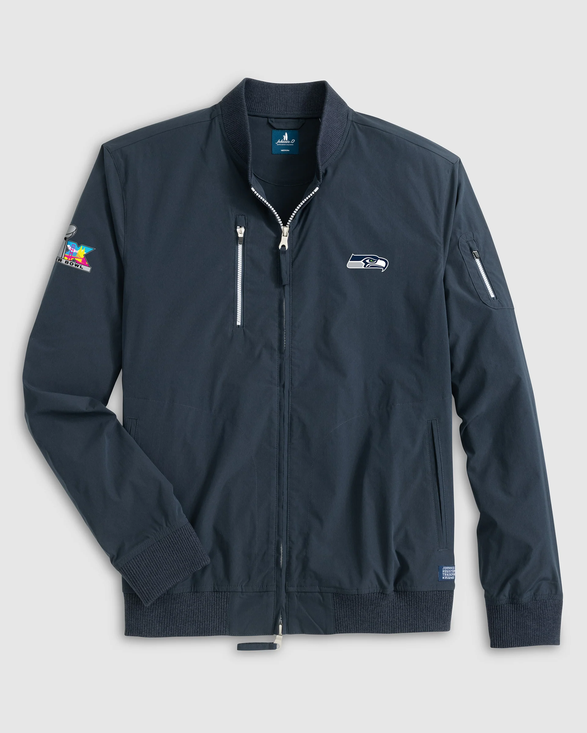 Seattle Seahawks Corsair Bomber Jacket - Super Bowl LX Logo