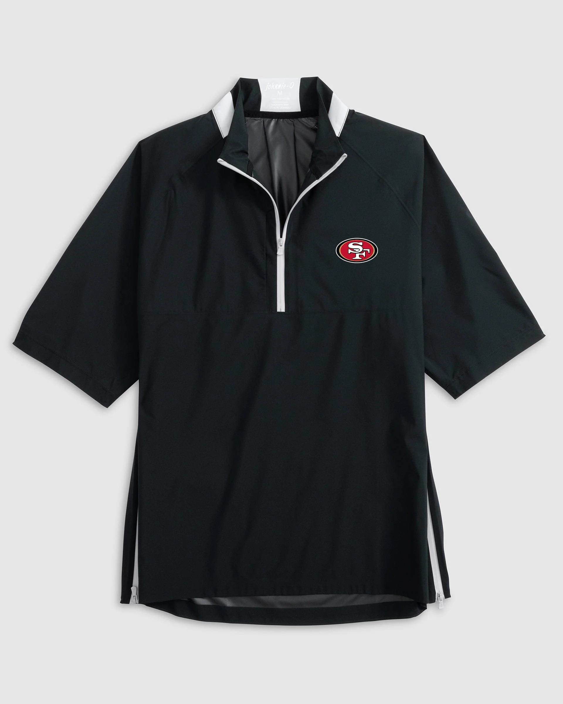 San Francisco 49ers Stealth Stowable Short Sleeve Packable Rain Jacket