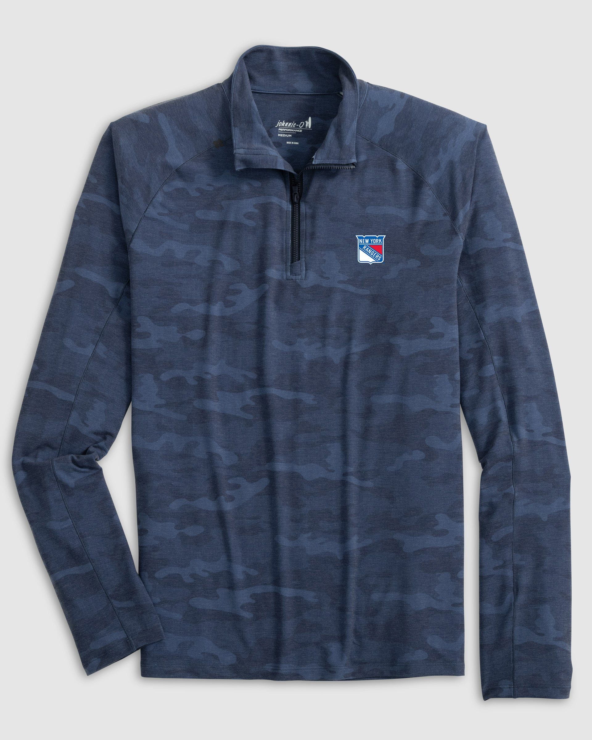 New York Rangers Patton Performance Camo 1/4-Zip Pullover - Image 2