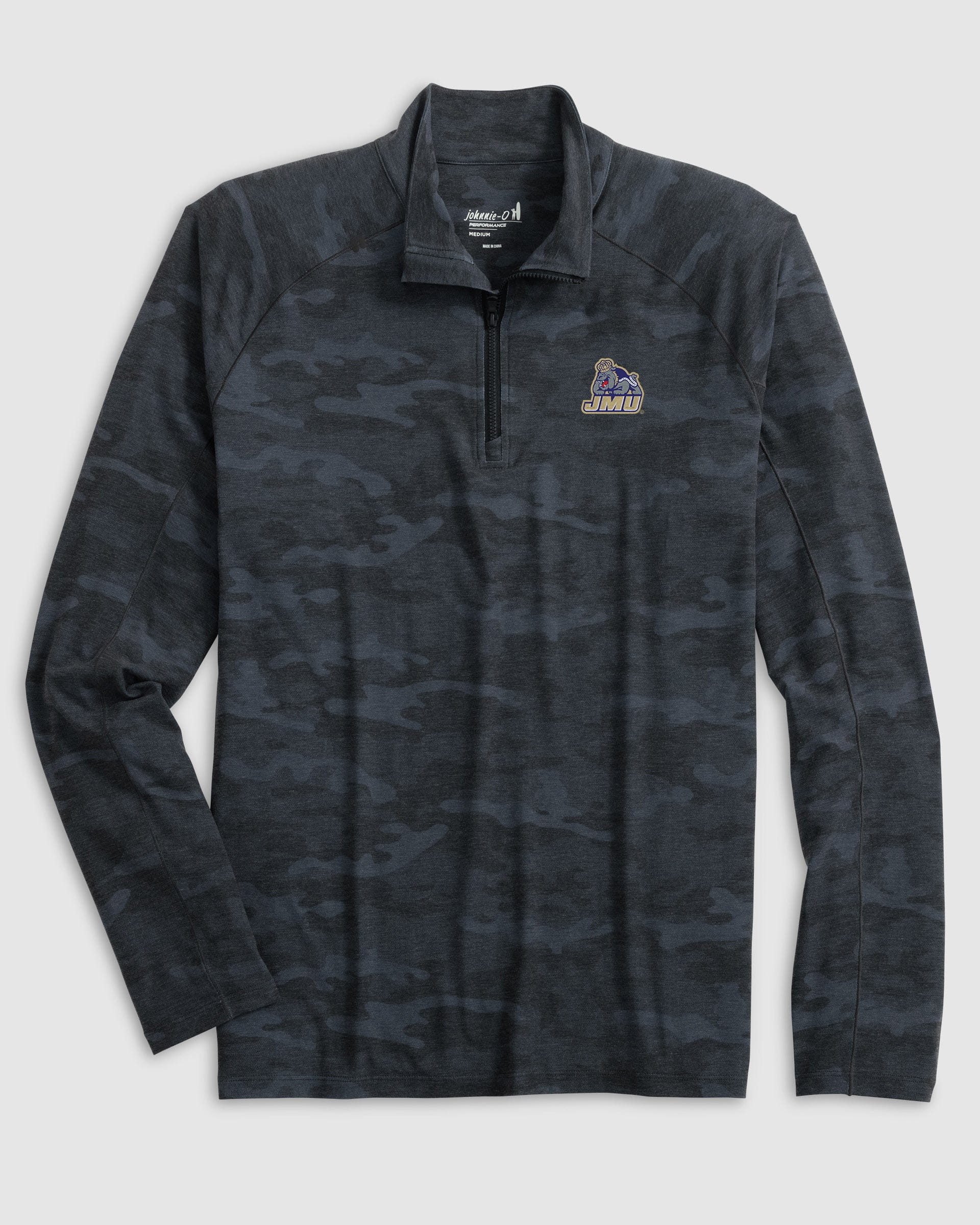 James Madison Patton Performance Camo 1/4 Zip - Duke Dog Logo - Image 2