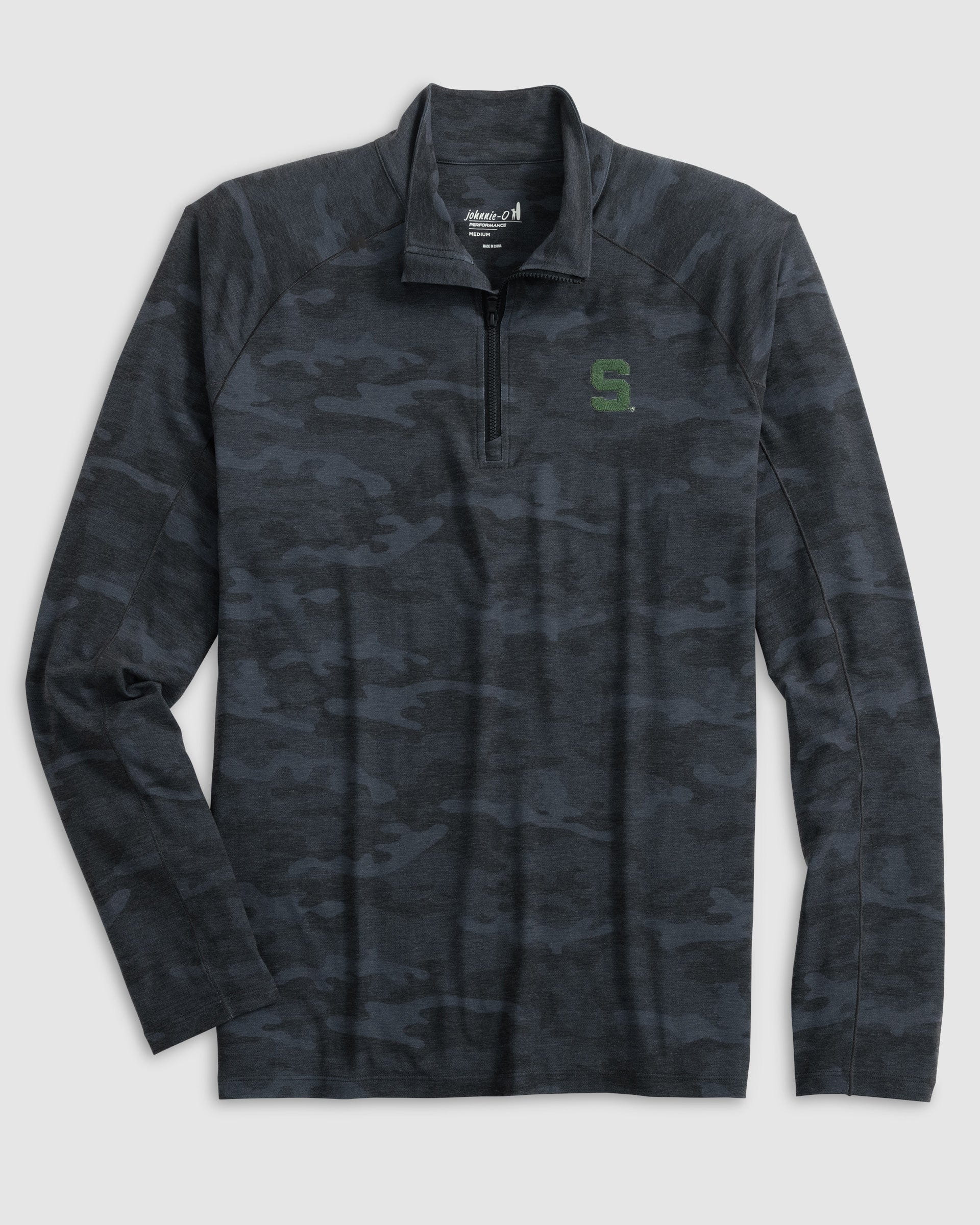 Michigan State Patton Performance Camo 1/4 Zip - S Logo - Image 2