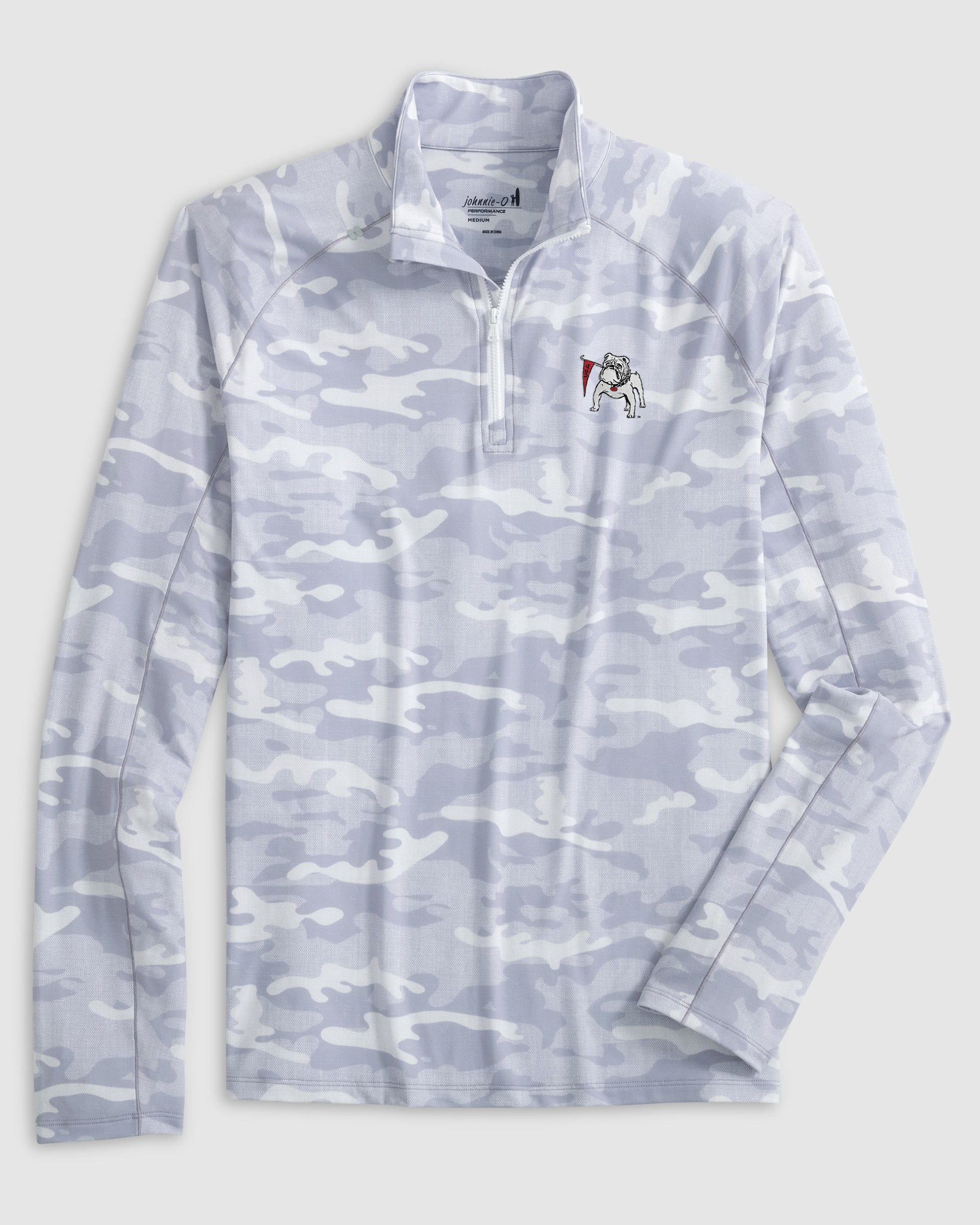 Georgia Patton Performance Camo 1/4 Zip - Vault Logo
