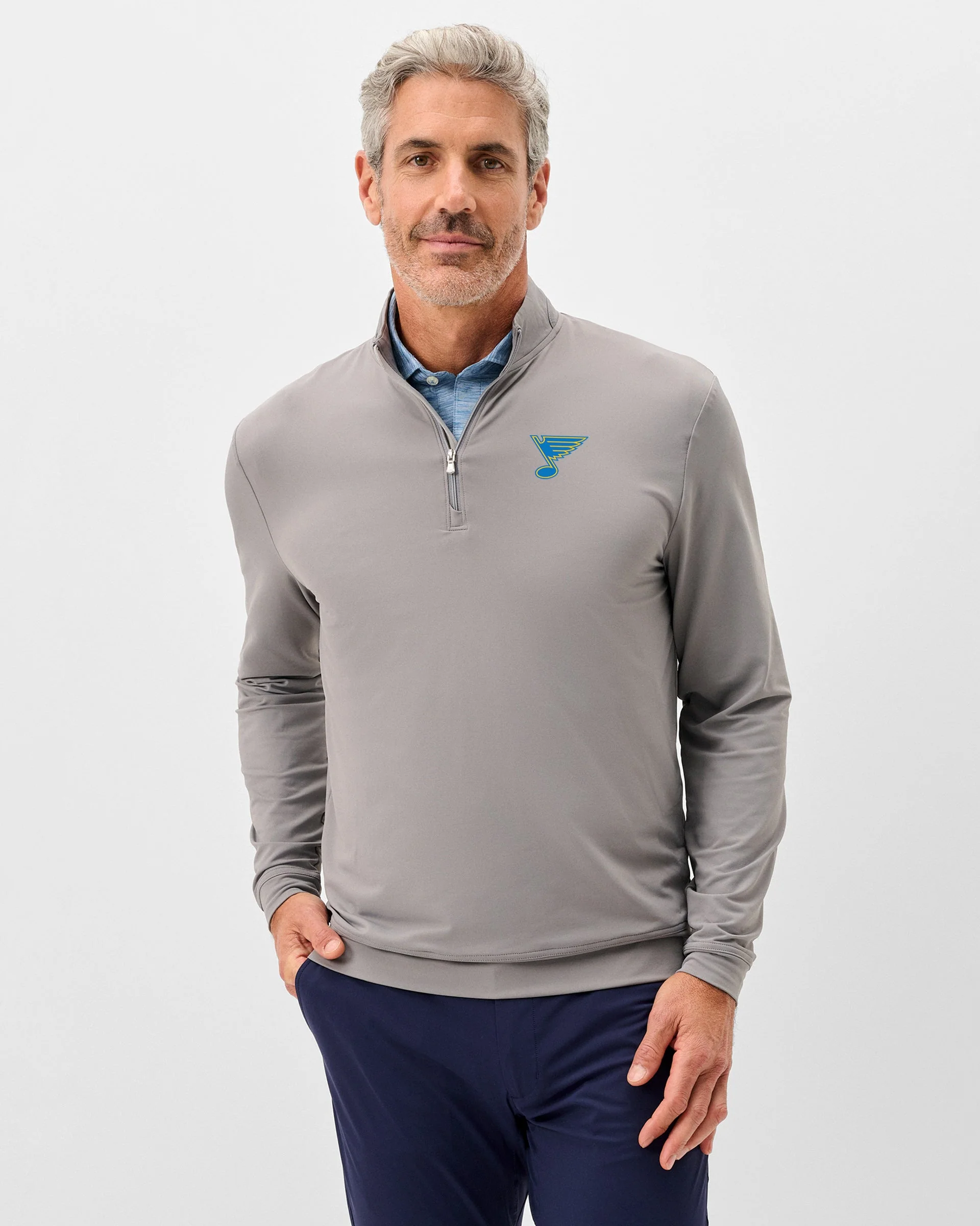 St. Louis Blues Motion Performance 1/4 Zip Pullover - Image 8