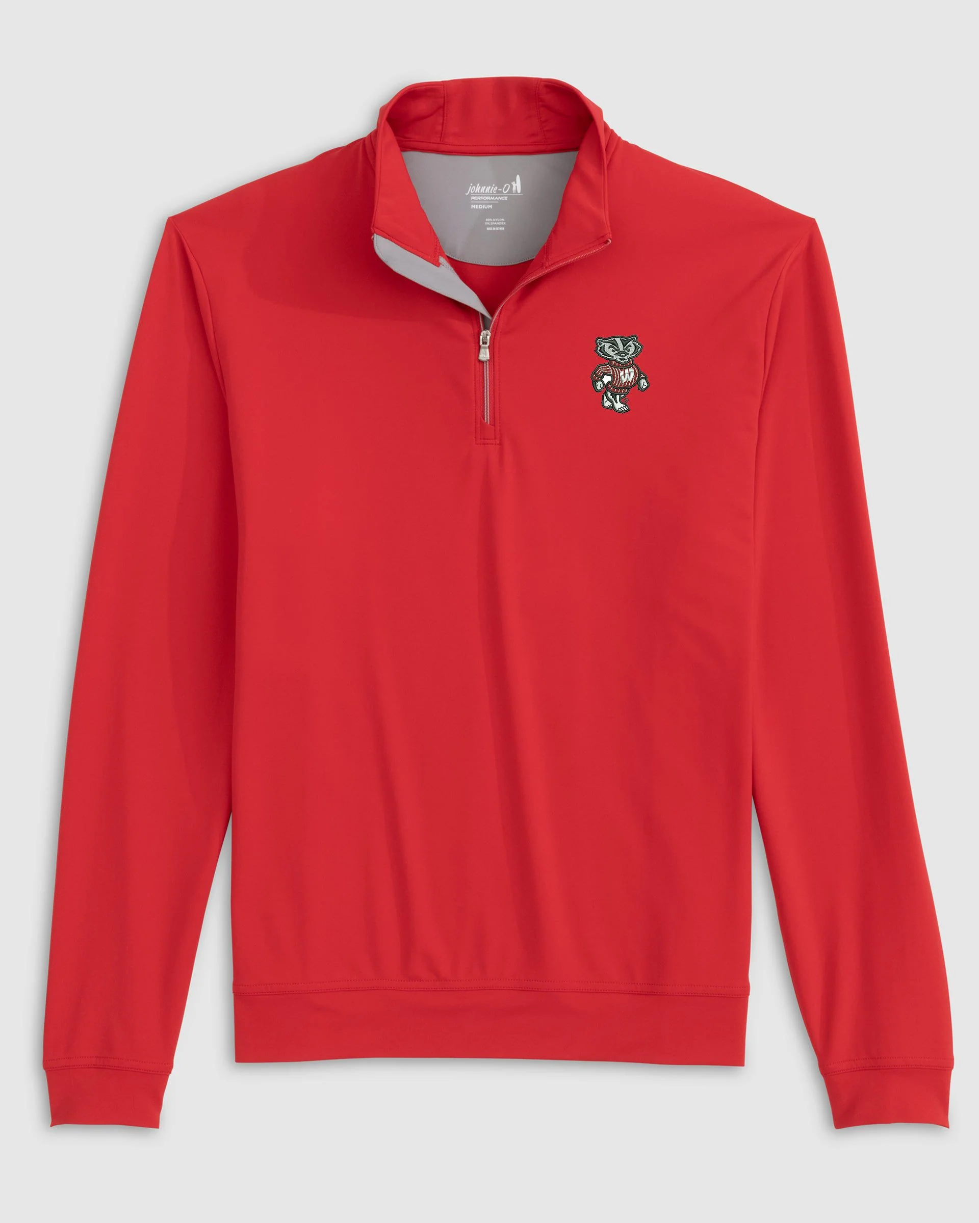 Wisconsin Motion Performance 1/4 Zip - Bucky Logo - Image 2
