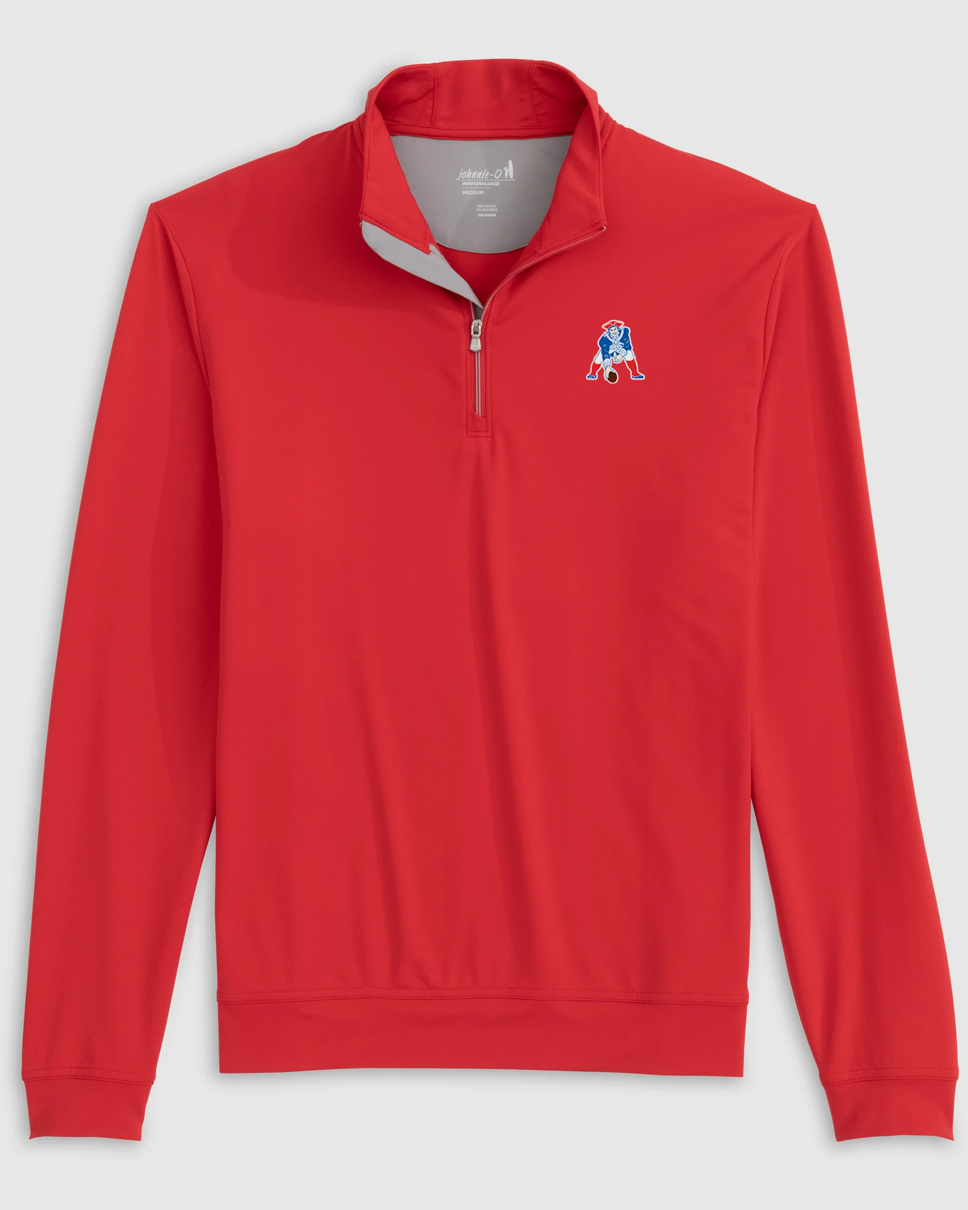 New England Patriots Motion Performance 1/4 Zip Pullover - Classic Logo