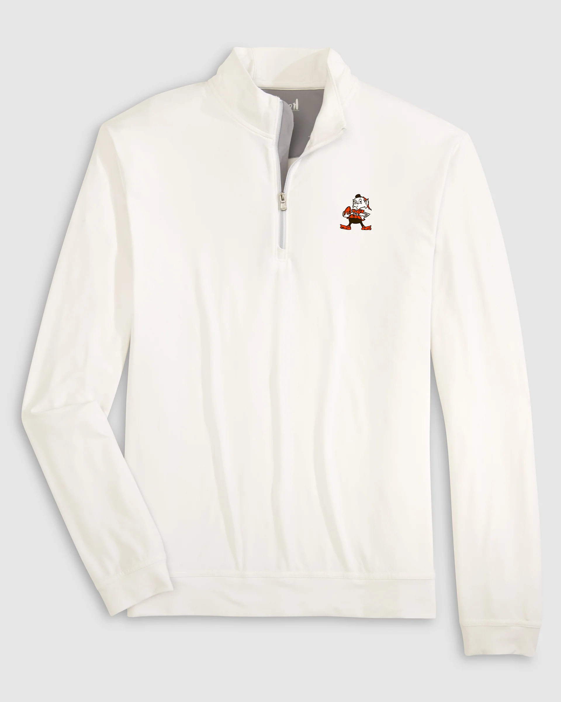 Cleveland Browns Motion Performance 1/4 Zip Pullover - Classic Brownie Logo - Image 3