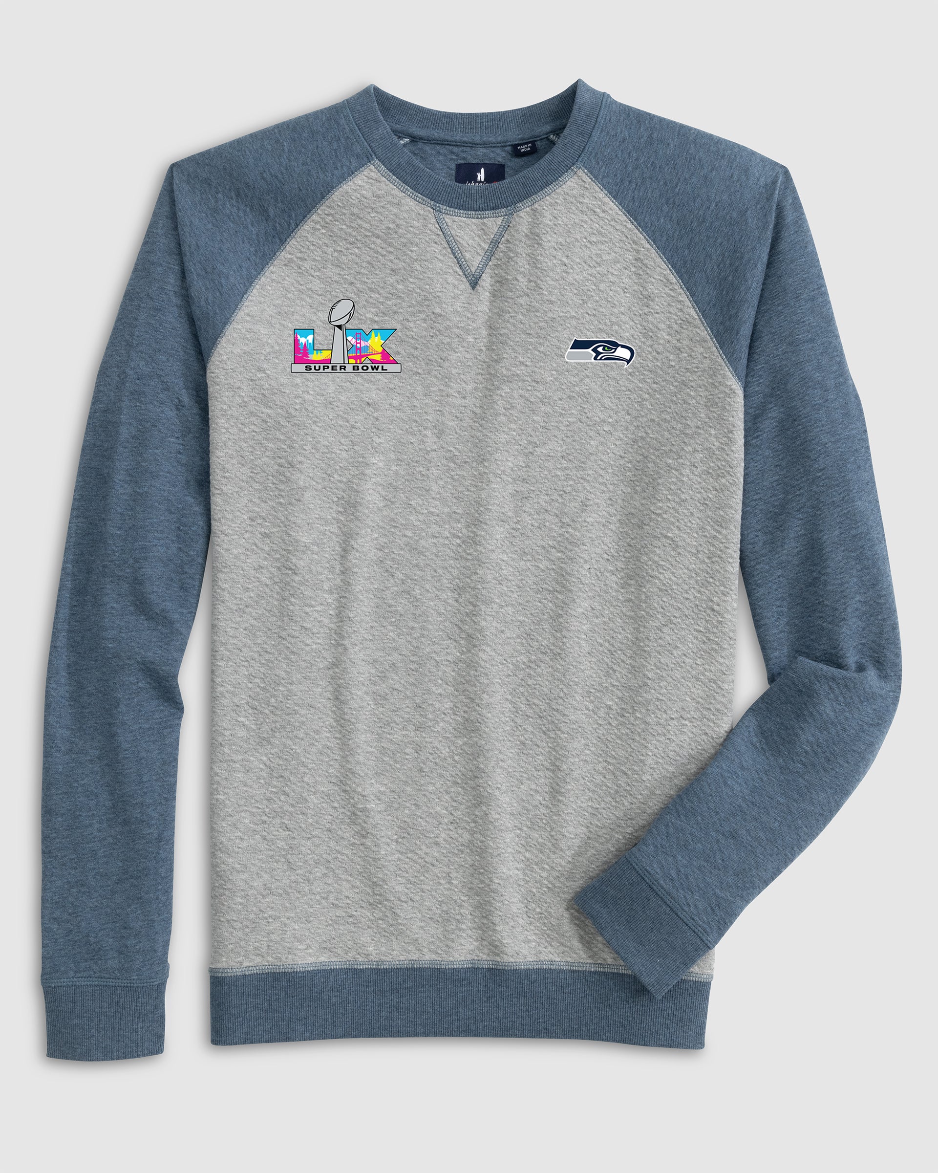 Seattle Seahawks Weyburn Lakewave Baseball Sweatshirt - Super Bowl LX Logo