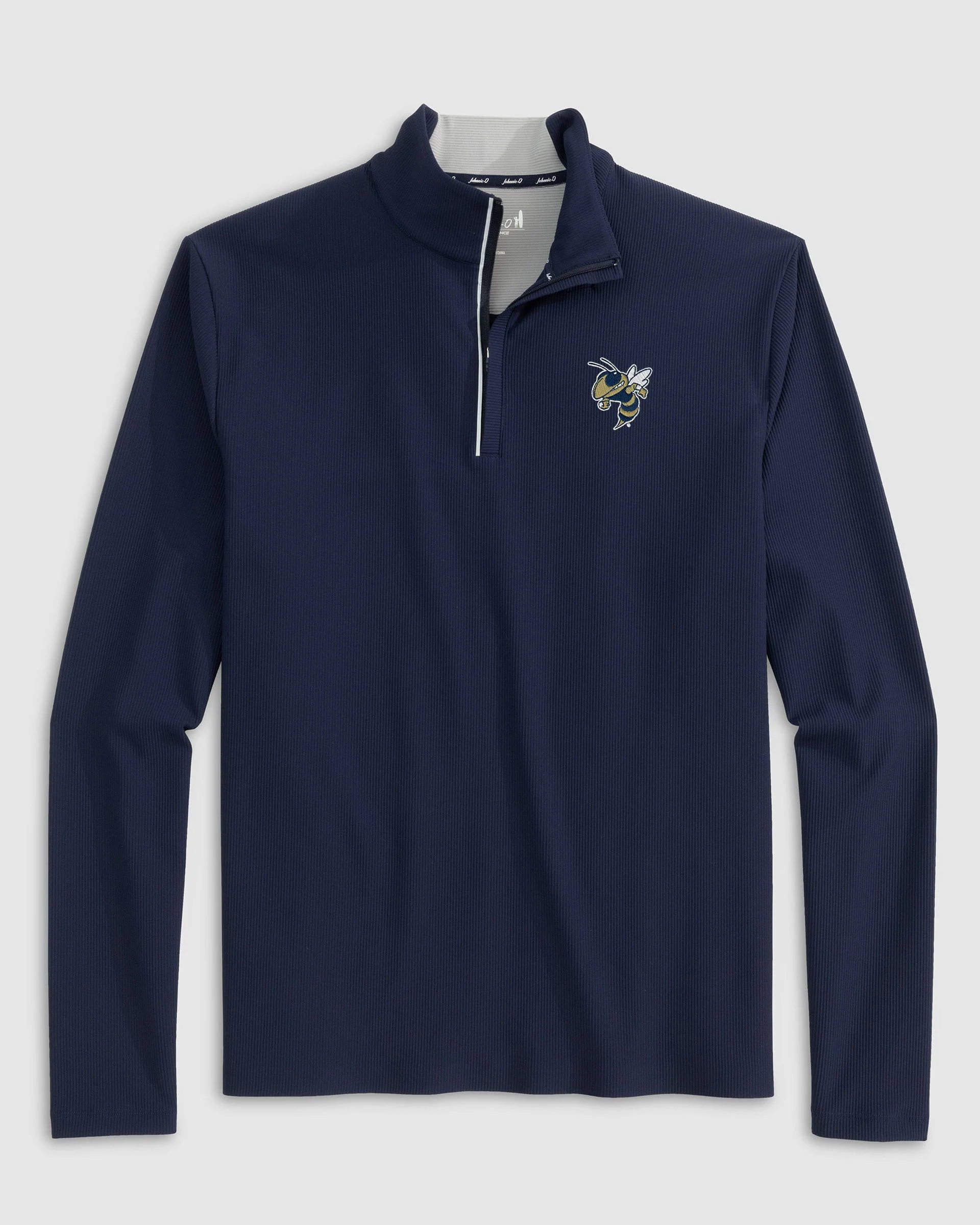 Georgia Tech Hoppin Performance 1/4 Zip - Buzz Logo - Image 3