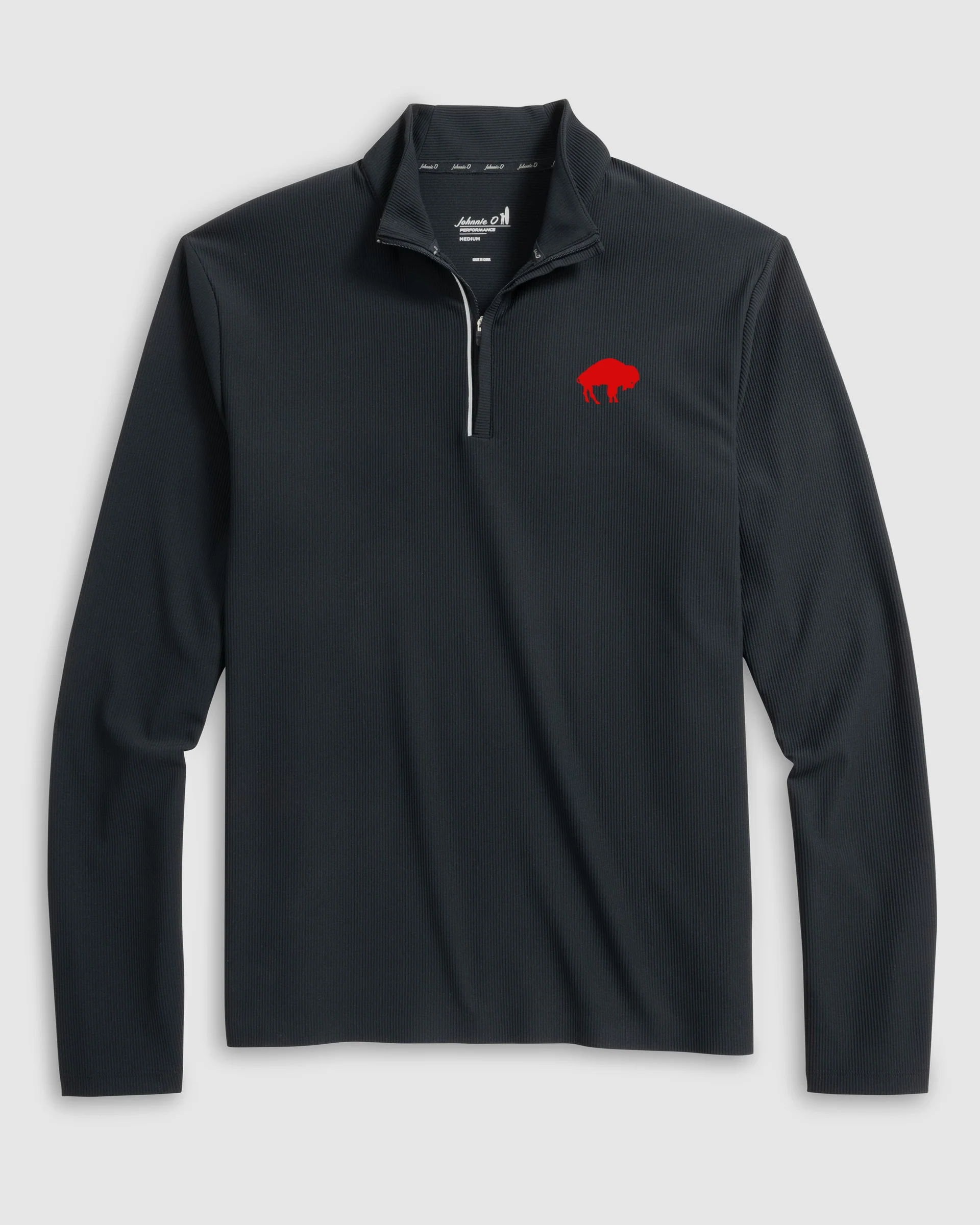 Buffalo Bills Hoppin Performance 1/4 Zip Quarter Zip - Classic Logo