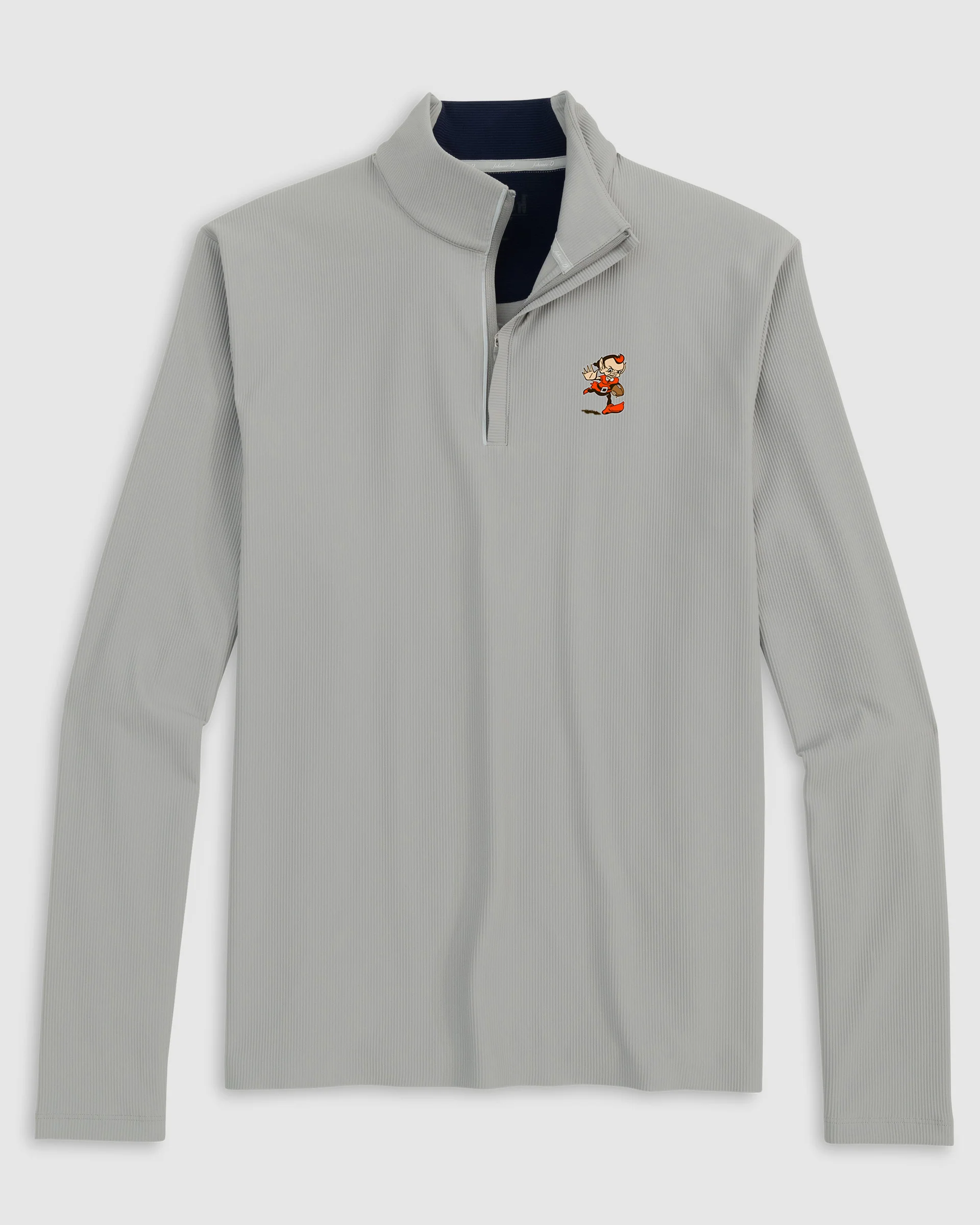 Cleveland Browns Hoppin Performance 1/4 Zip Quarter Zip - Classic Logo - Image 2