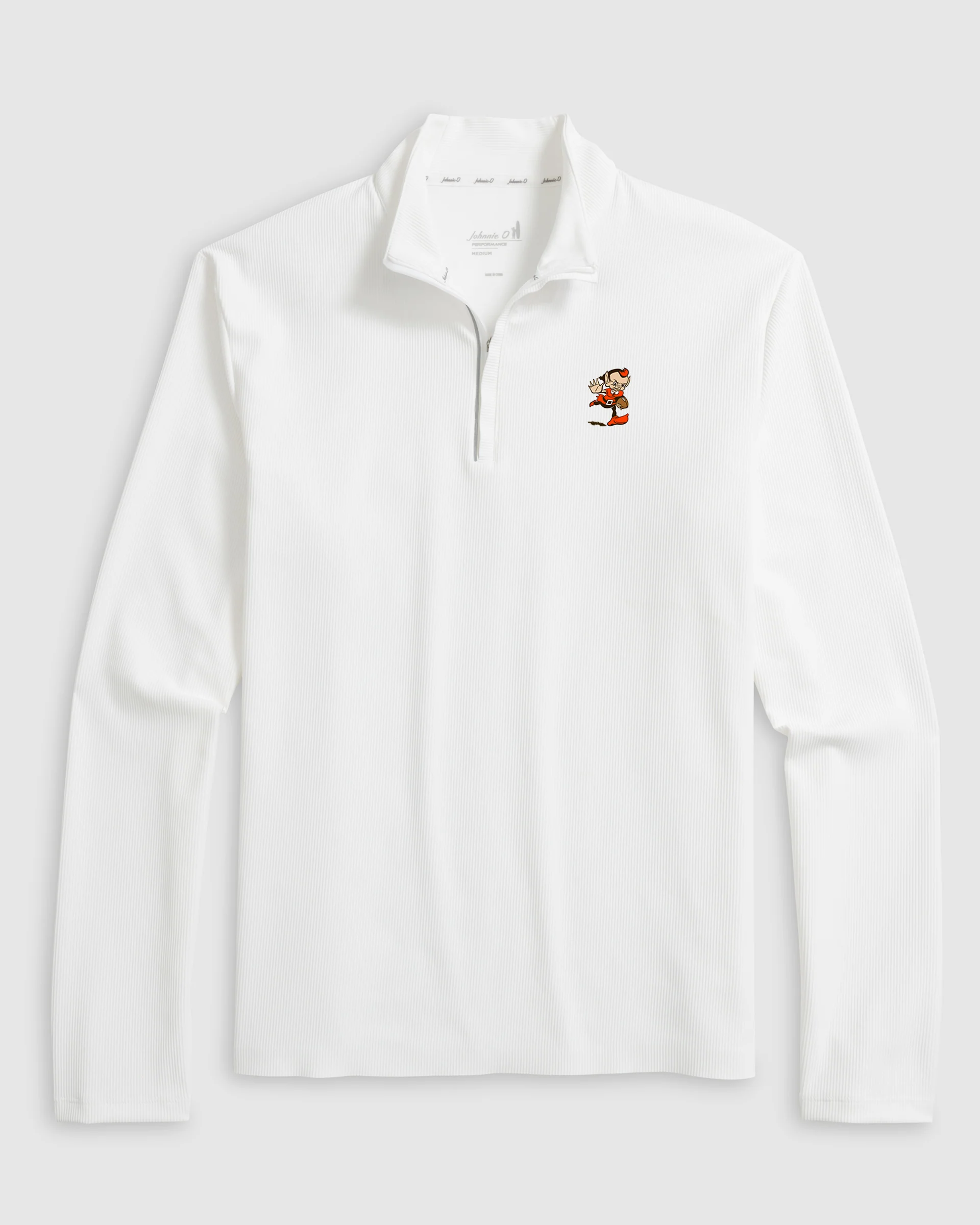 Cleveland Browns Hoppin Performance 1/4 Zip Quarter Zip - Classic Logo - Image 3
