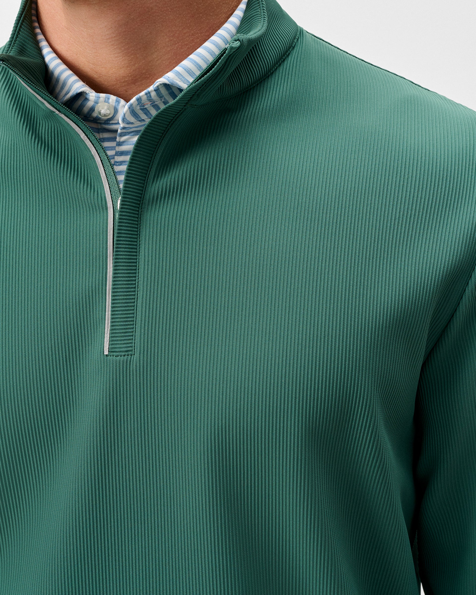 Hoppin Ribbed Knit Performance 1/4 Zip Pullover - Image 2