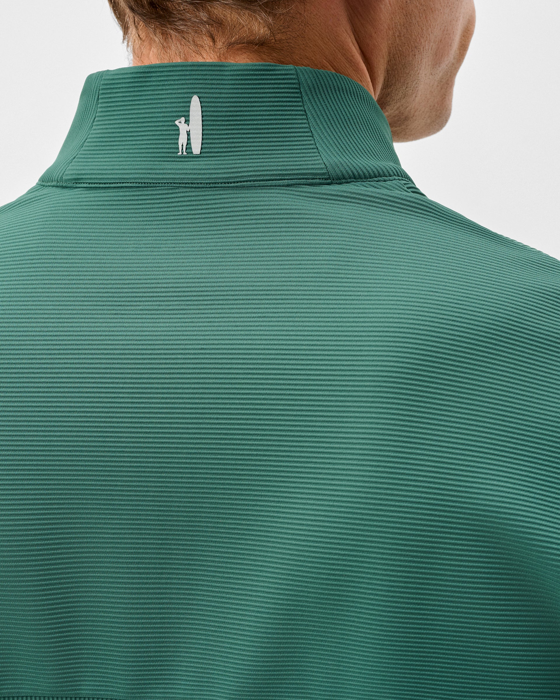 Hoppin Ribbed Knit Performance 1/4 Zip Pullover - Image 3