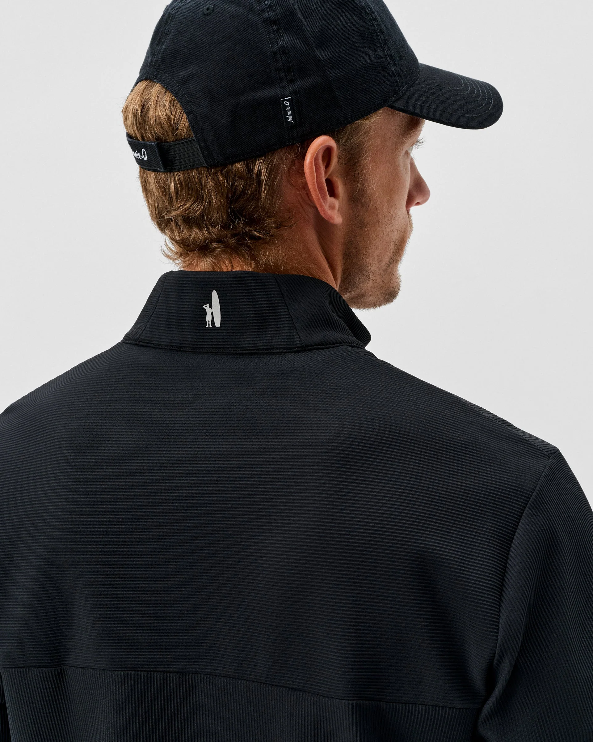 Hoppin Ribbed Knit Performance 1/4 Zip Pullover - Image 3