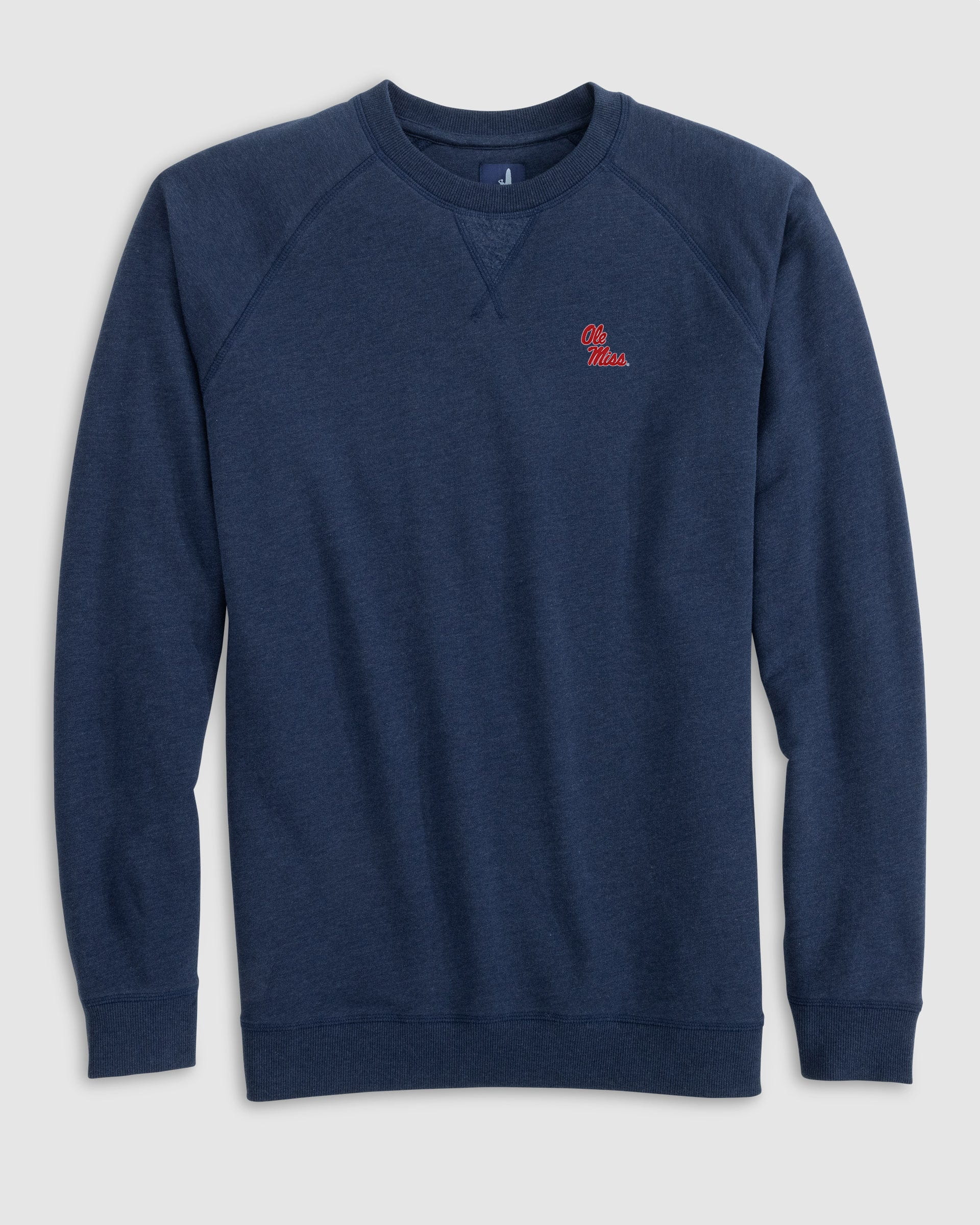 Ole Miss Freeman Crewneck Fleece Sweatshirt - Stacked Logo - Image 2