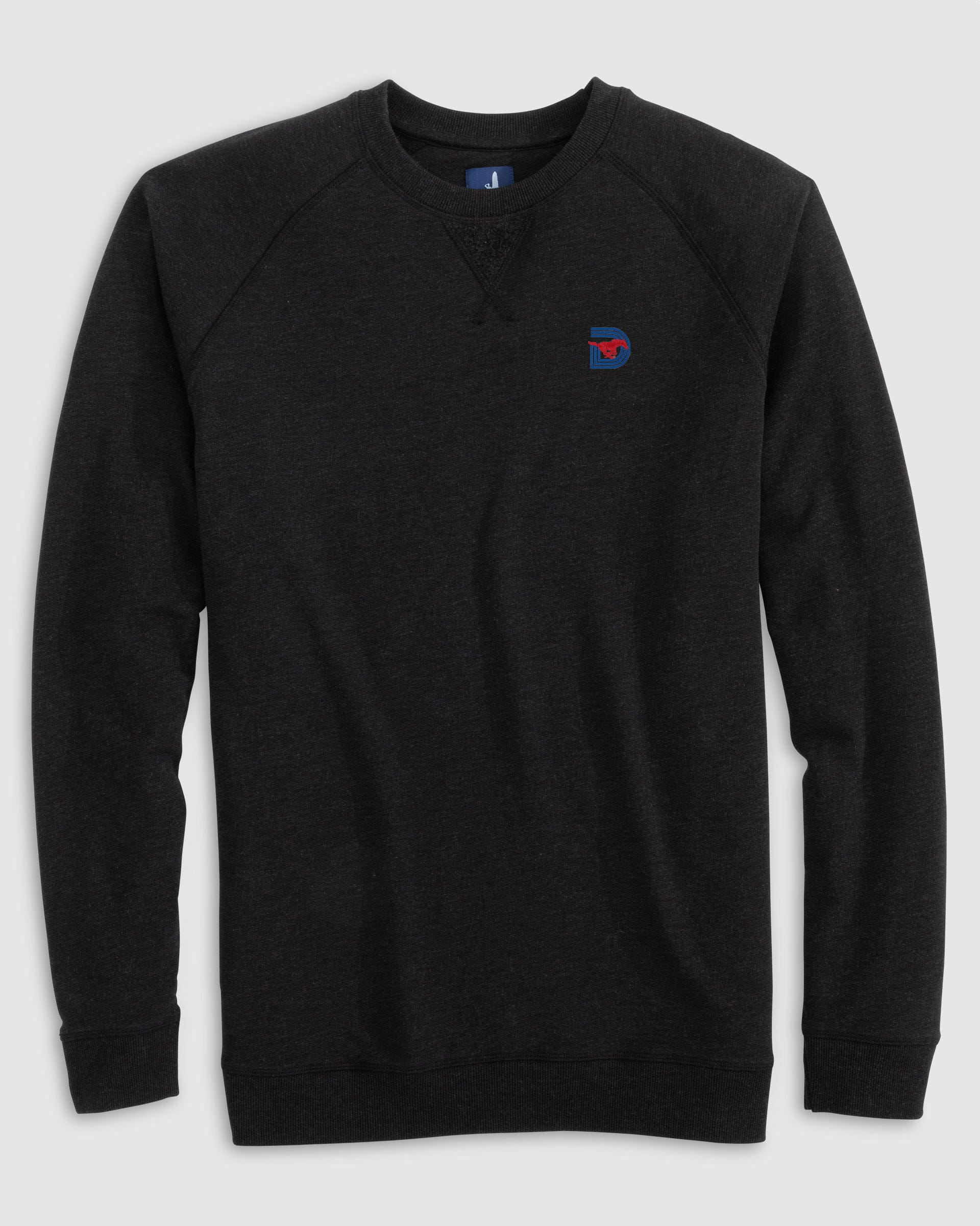 Southern Methodist Freeman Crewneck Fleece Sweatshirt - Triple D Logo - Image 2