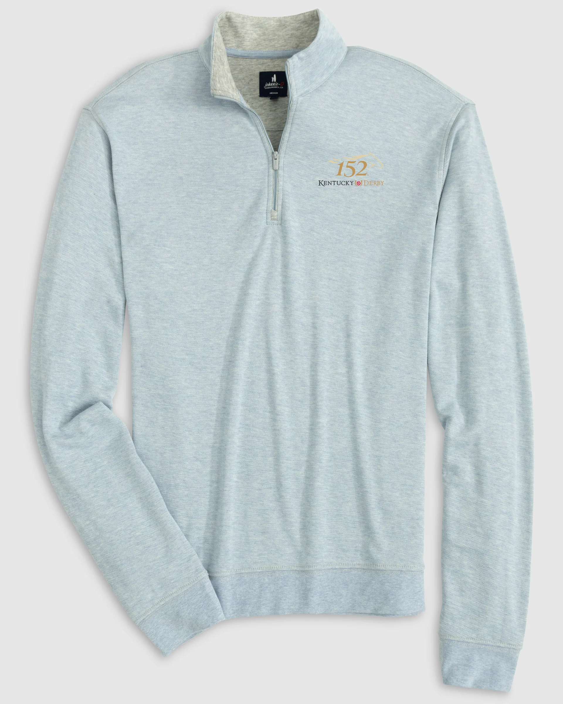 Kentucky Derby Hanks Lightweight Textured 1/4 Zip Pullover - 152nd Logo - Image 3