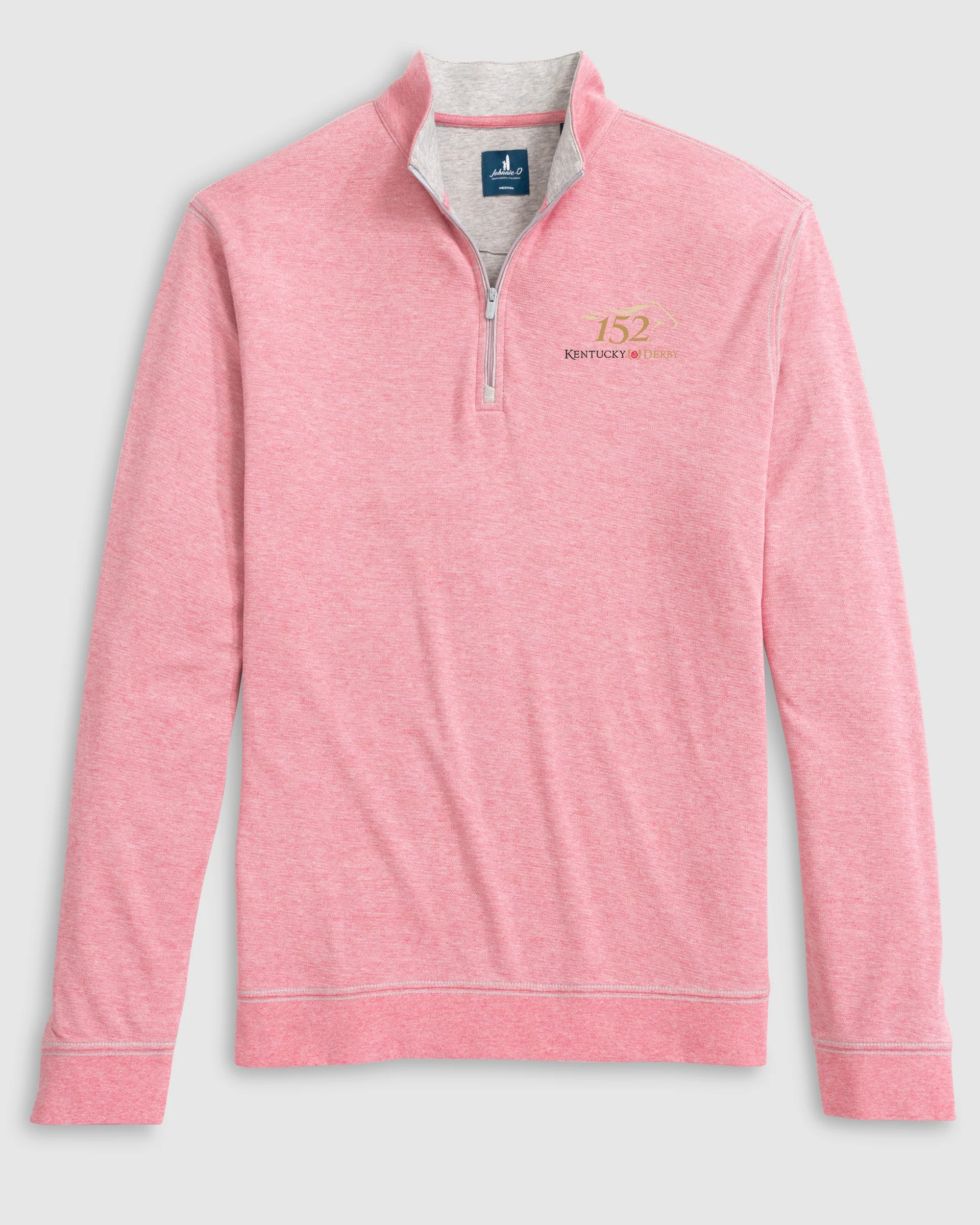 Kentucky Derby Hanks Lightweight Textured 1/4 Zip Pullover - 152nd Logo - Image 4