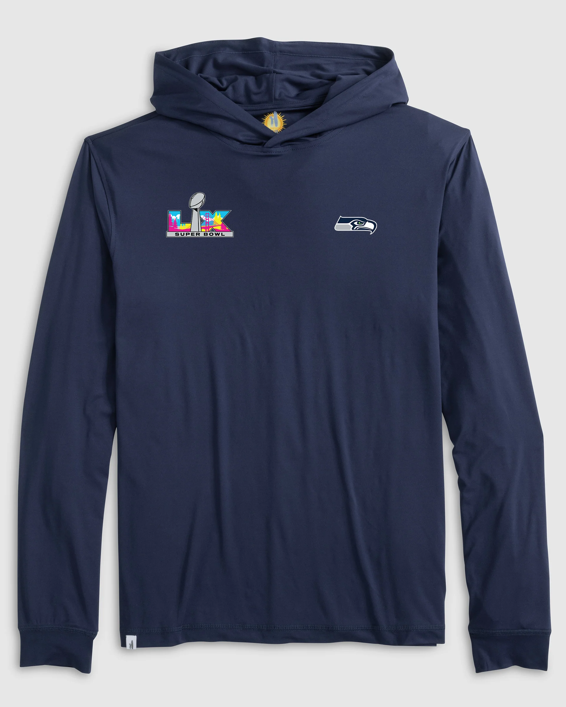 Seattle Seahawks Talon Featherweight Performance Hoodie - Super Bowl LX Logo