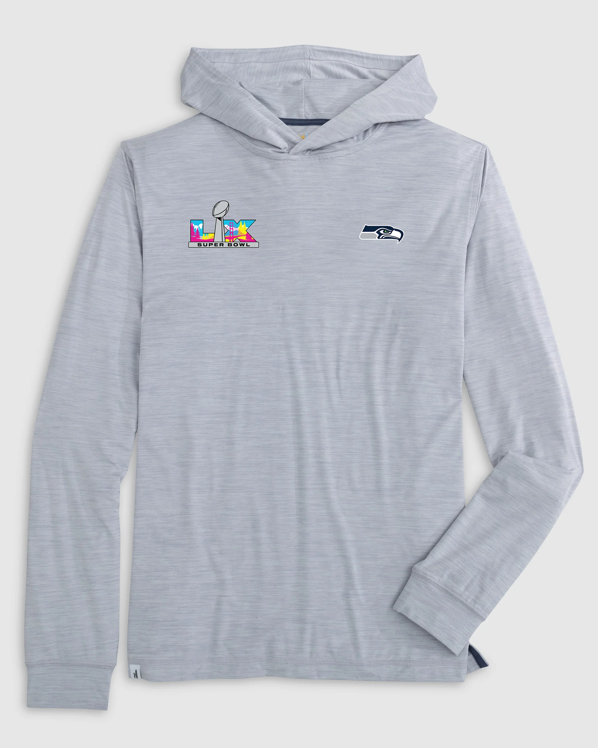 Seattle Seahawks Talon Featherweight Performance Hoodie - Super Bowl LX Logo - Image 3
