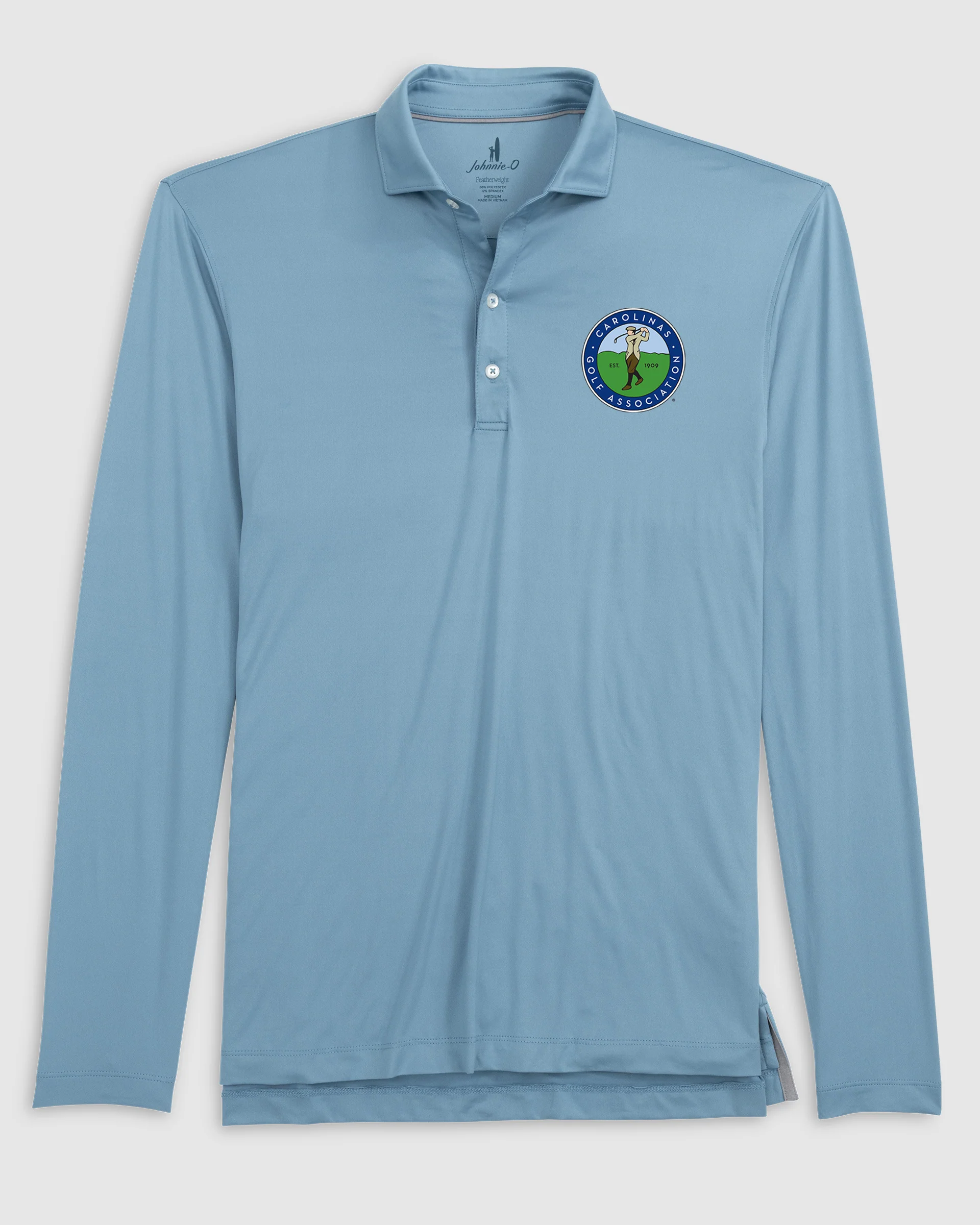 Carolinas Golf Association Performance Featherweight Long Sleeve Polo - Image 2
