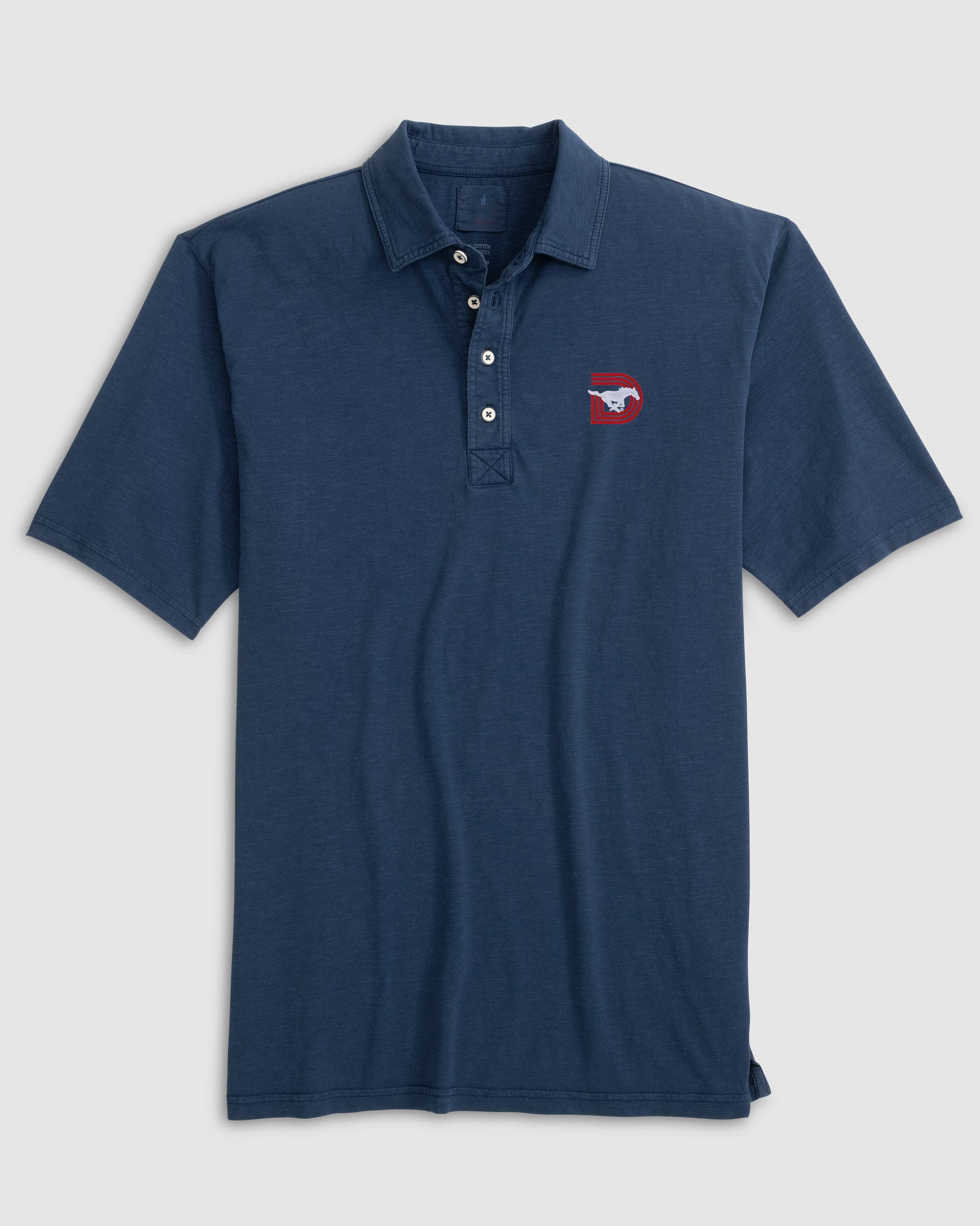 Southern Methodist Coastal Wash Original Polo - Triple D Logo - Image 3