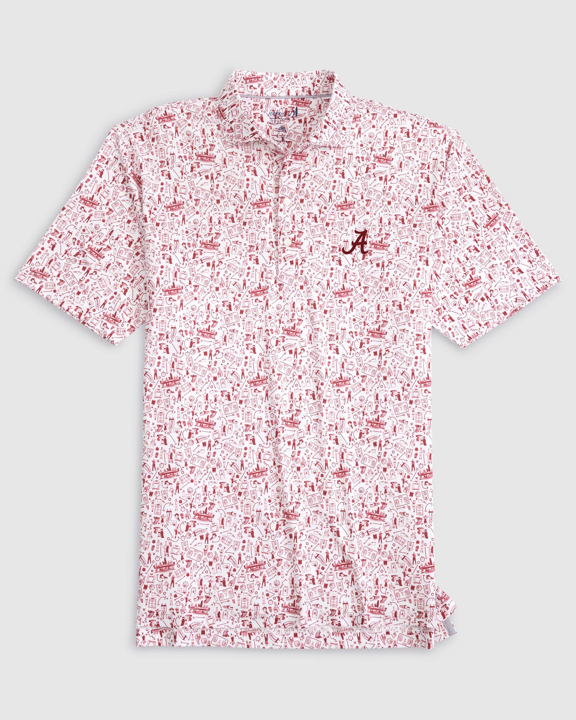 University of Alabama Hoop There It Is Performance Jersey Polo - Standard Logo