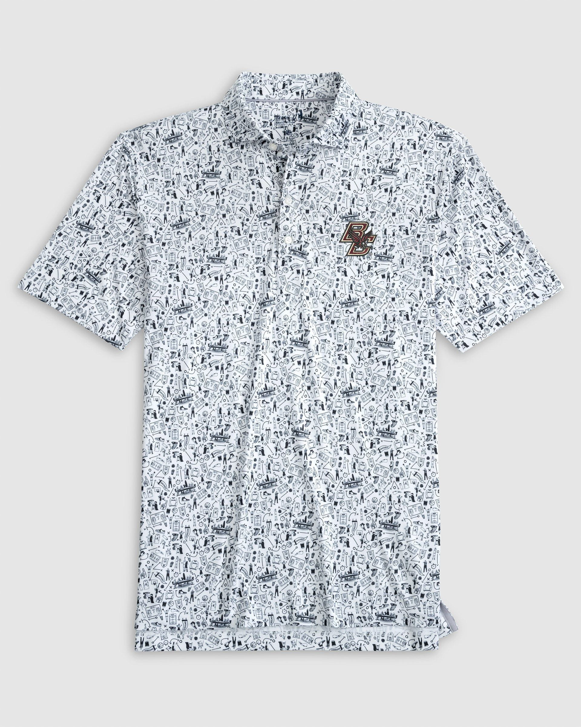 Boston College Hoop There It Is Printed Performance Jersey Polo