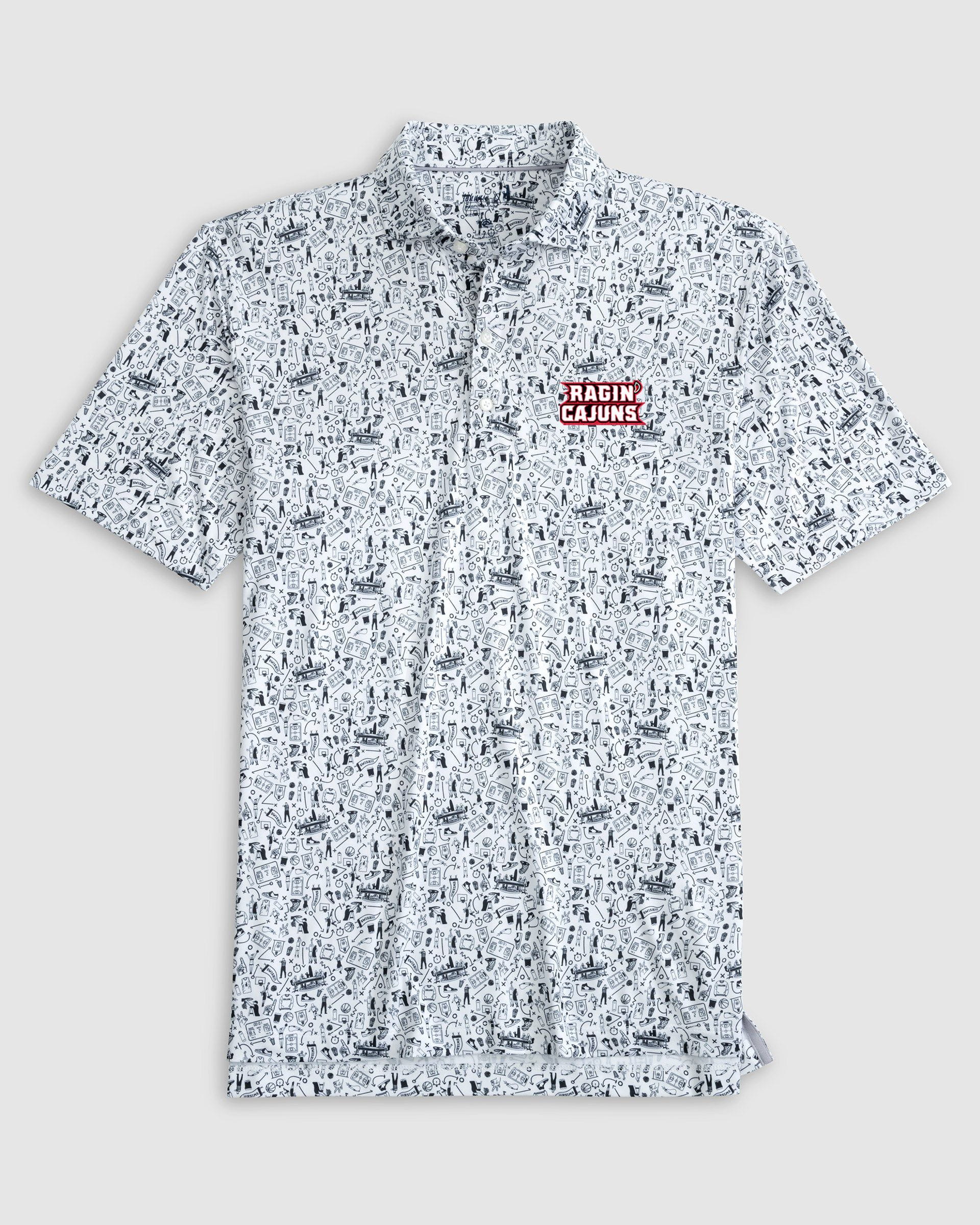 Lafayette Hoop There It Is Printed Performance Jersey Polo